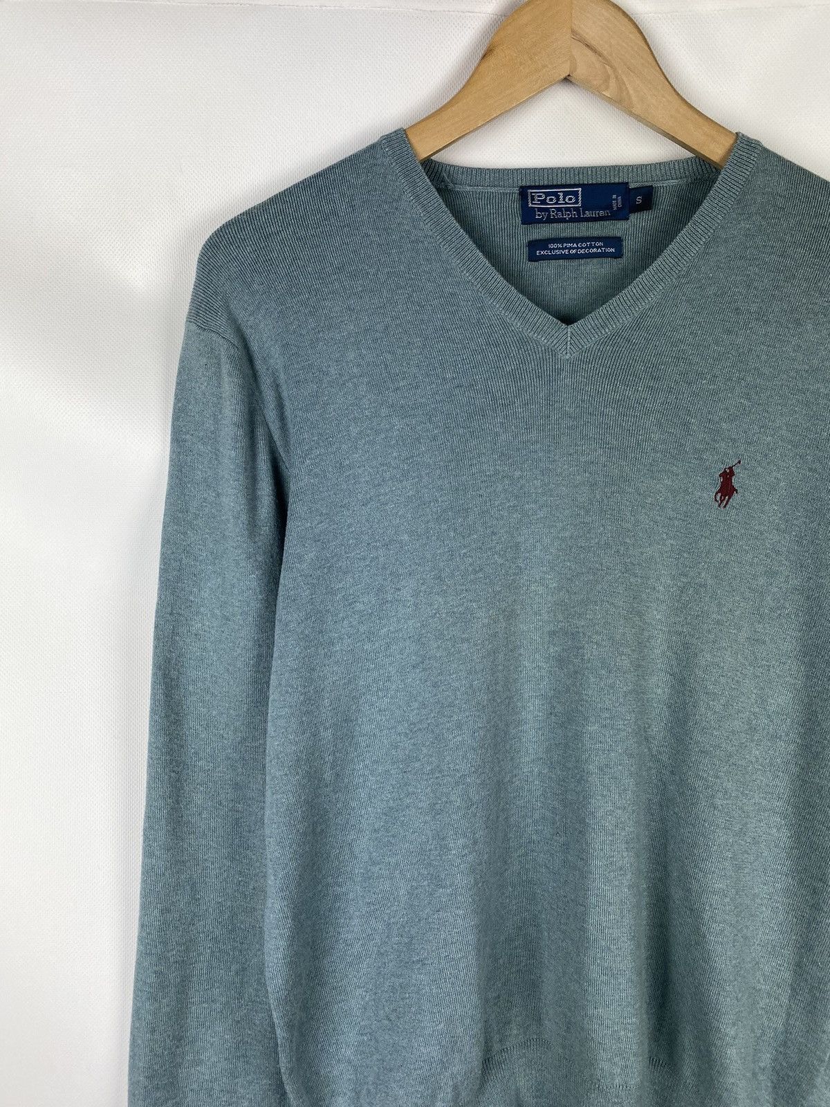 Polo Ralph Lauren Polo by Ralph Lauren vintage men’s v-neck sweater pullover Size US S / EU 44-46 / 1 - 4 Thumbnail