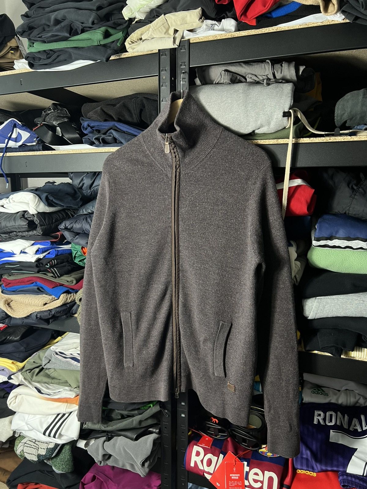 Other Maerz Muenchen Merino Wool Zip Sweater Brown Size L Size US L / EU 52-54 / 3 - 1 Thumbnail