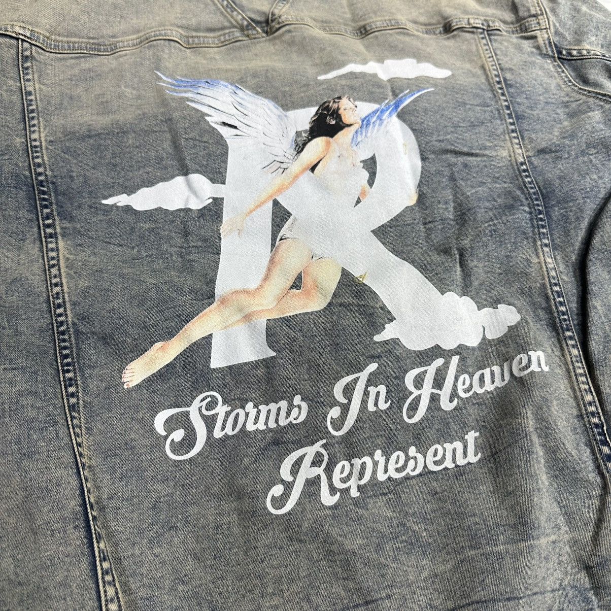 Represent Clo. Represent Storms In Heaven Denim Jacket Size US L / EU 52-54 / 3 - 5 Thumbnail