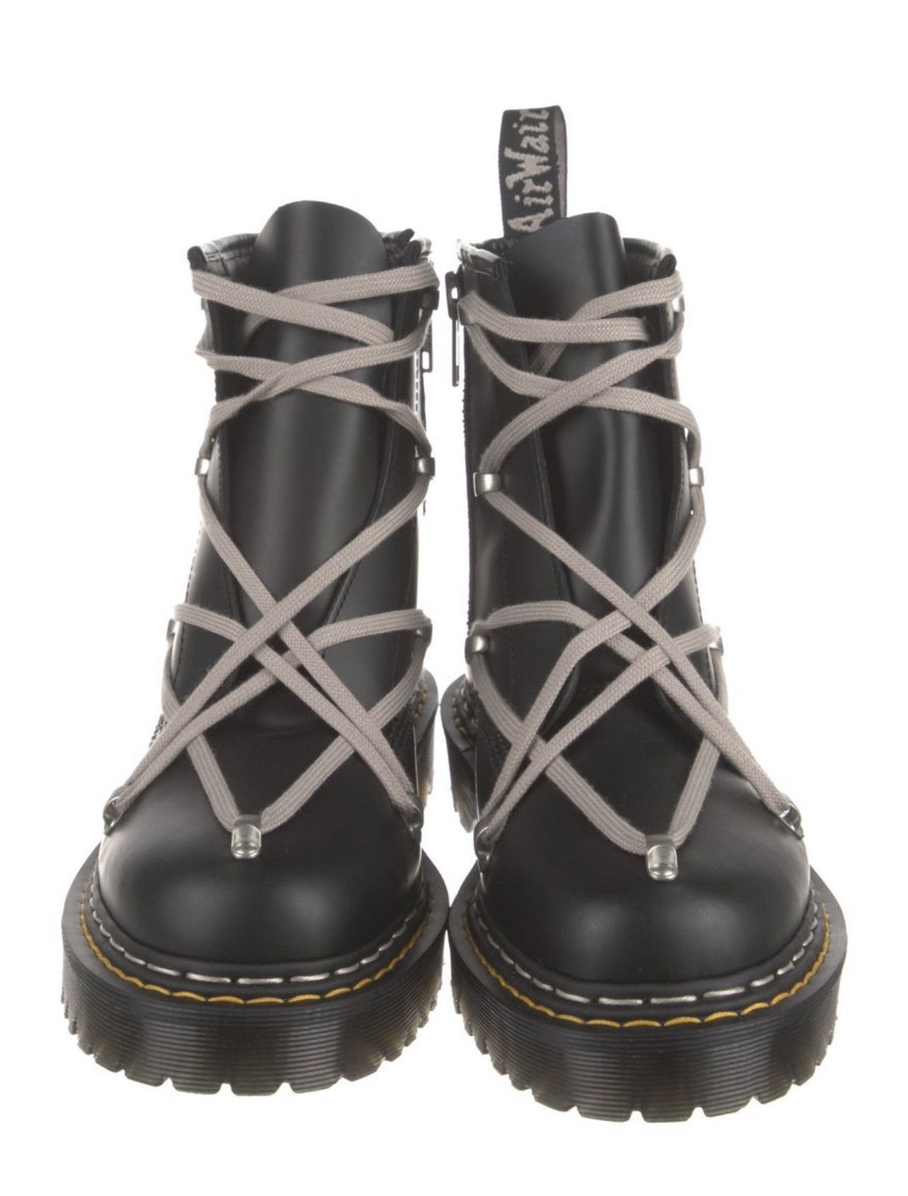 Dr. Martens × Rick Owens Rick Owens x Dr. Martens Leather Pentagram Boots Size US 10.5 / EU 43-44 - 2 Thumbnail