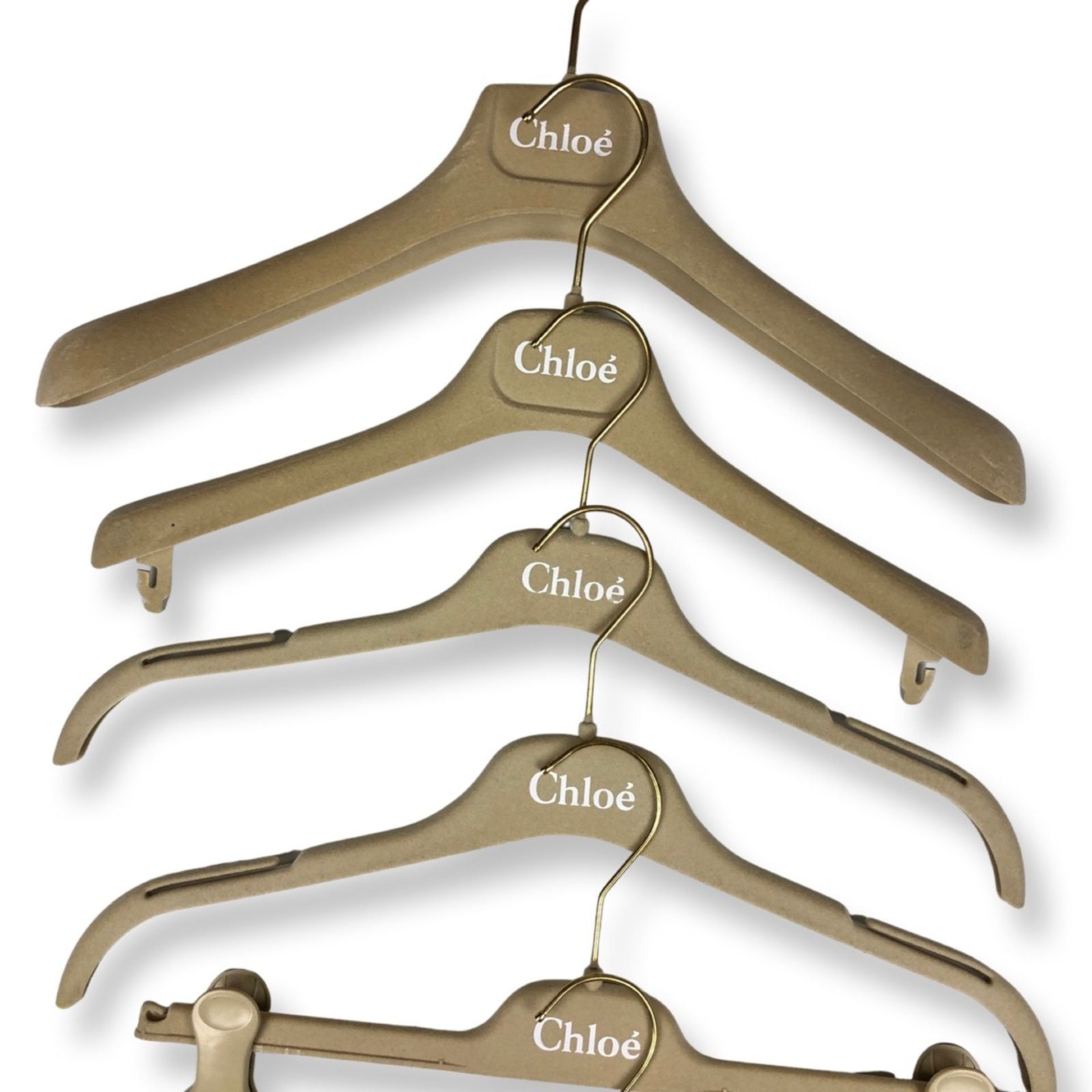 Chloe Chloe Logo Velour Hangers Size ONE SIZE - 3 Thumbnail