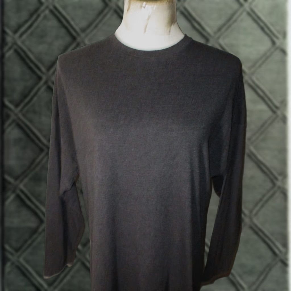 Brave Soul BRAVE SOUL London Charcoal Knee Length Dress Women's M Casual All Seasons Cotton Blend Knit Long Sleeve Boat Neck Pullover Untitled? Size M / US 6-8 / IT 42-44 - 1 Thumbnail