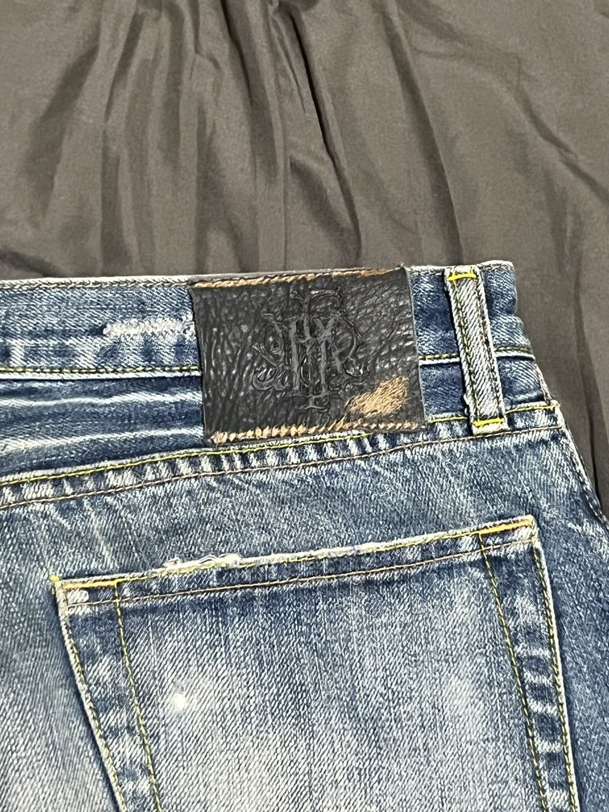 PPFM PPFM Distressed Patchwork Japanese Denim Size US 31 - 6 Thumbnail