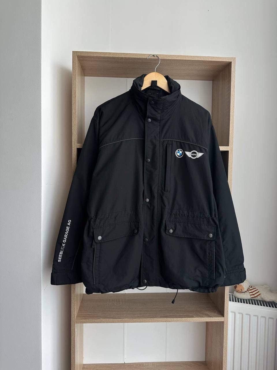 BMW × Vintage Vintage BMW MINI Cooper Black Big Logo Jacket Size US L / EU 52-54 / 3 - 7 Thumbnail
