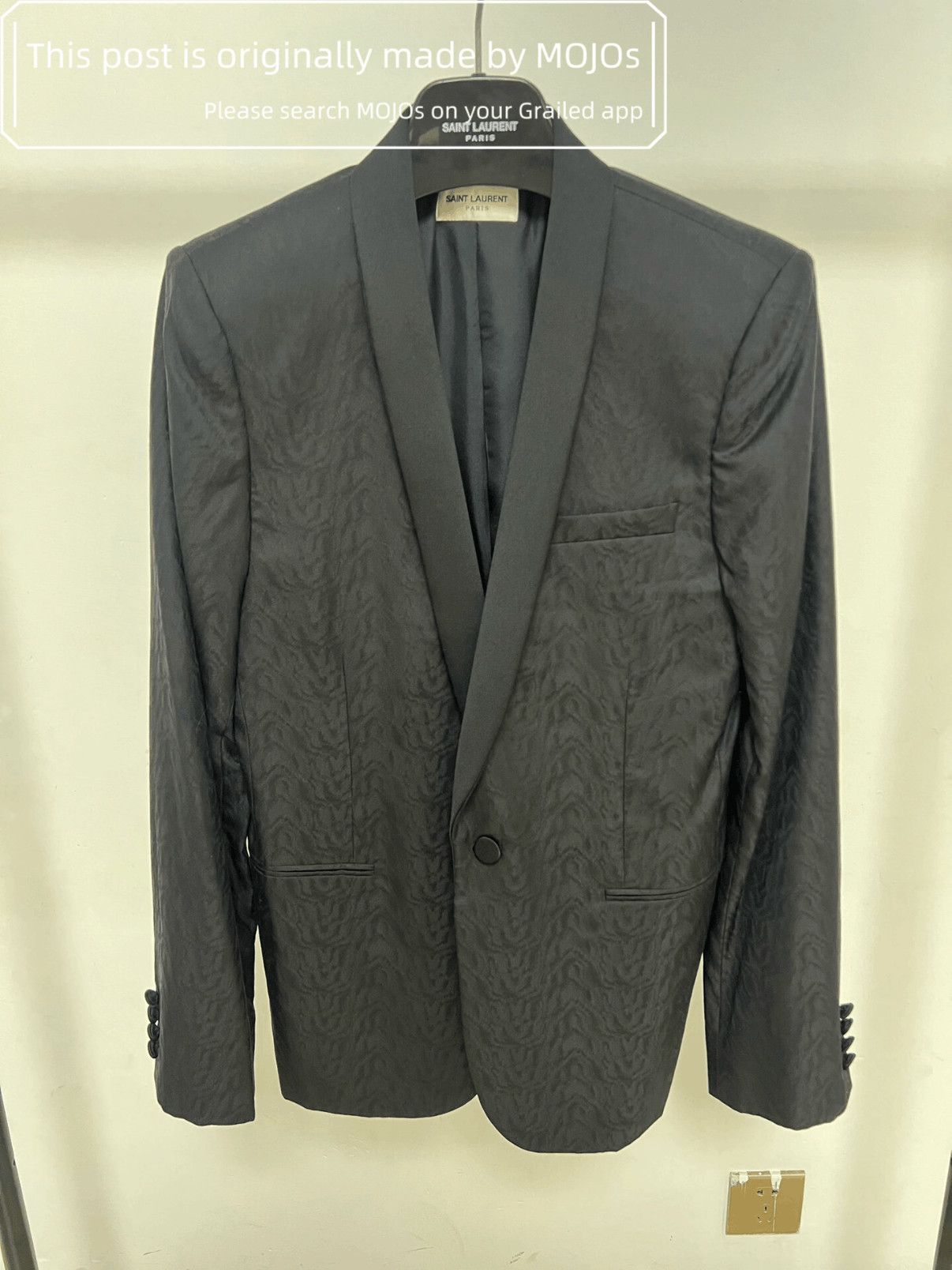 Sz 48 Saint Laurent Paris 14SS Pattern Blazer mojos9252