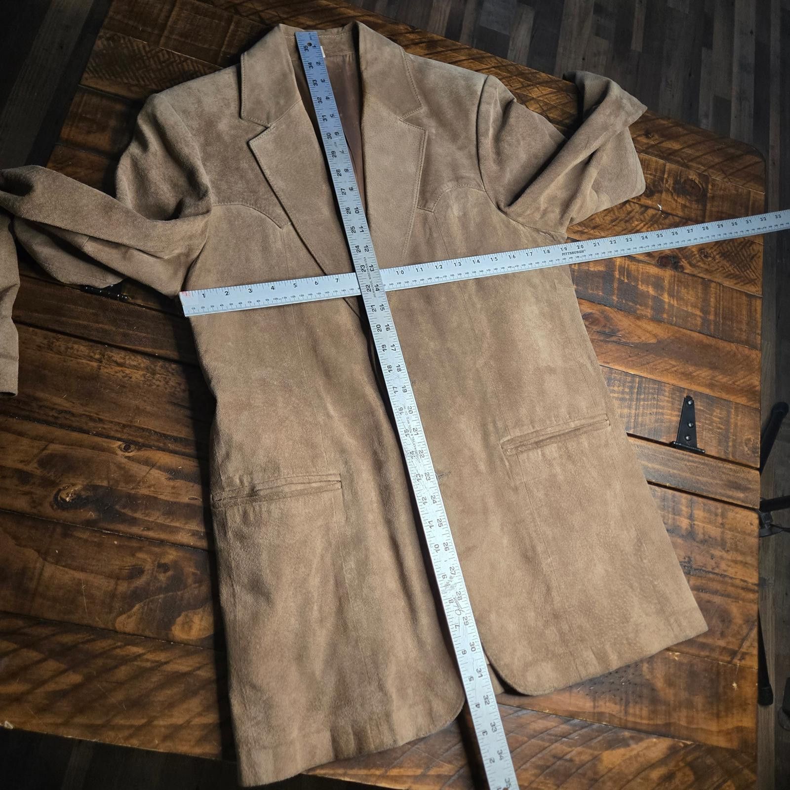 Scully Leather VTG Oakridge Scully Blazer Tan Suede Jacket Men Size 40L C1 Size 40L - 2 Thumbnail