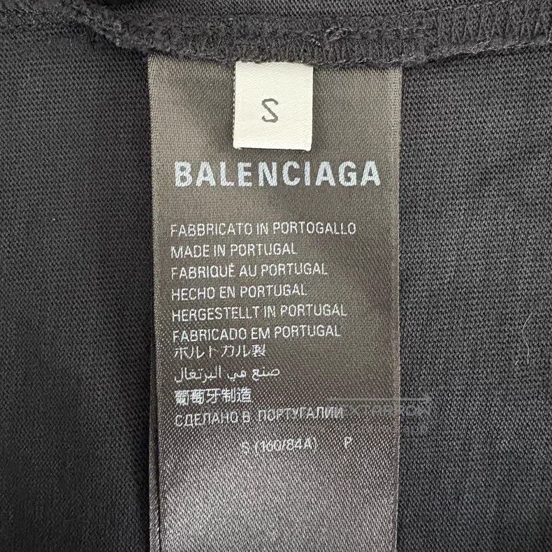 Balenciaga Balenciaga Heart Logo Embroidered Short Sleeve Black Size US S / EU 44-46 / 1 - 4 Thumbnail