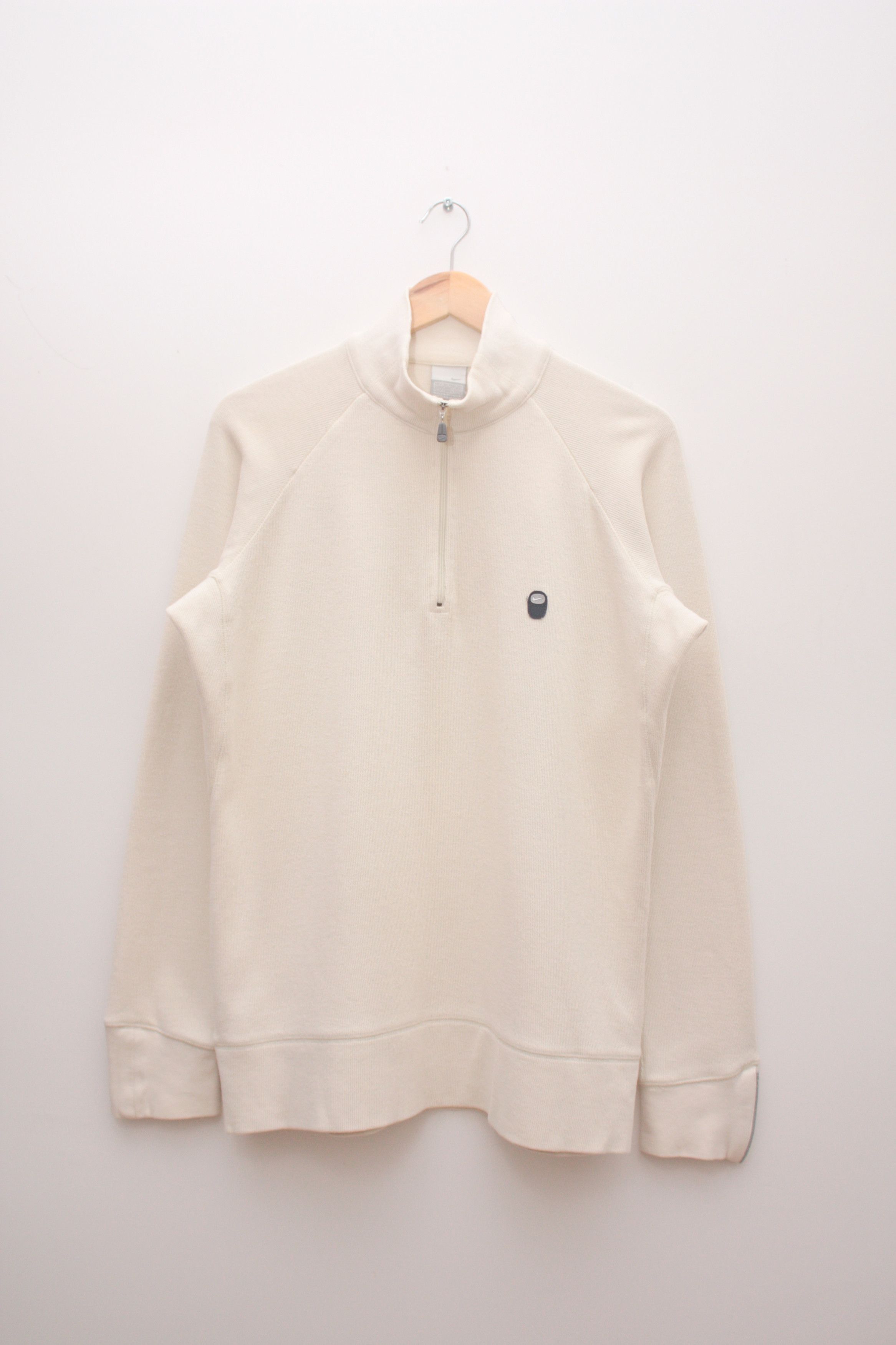 Nike Nike Vintage Beige Snapt-T Pullover Sweat Medium Size US M / EU 48-50 / 2 - 2 Thumbnail