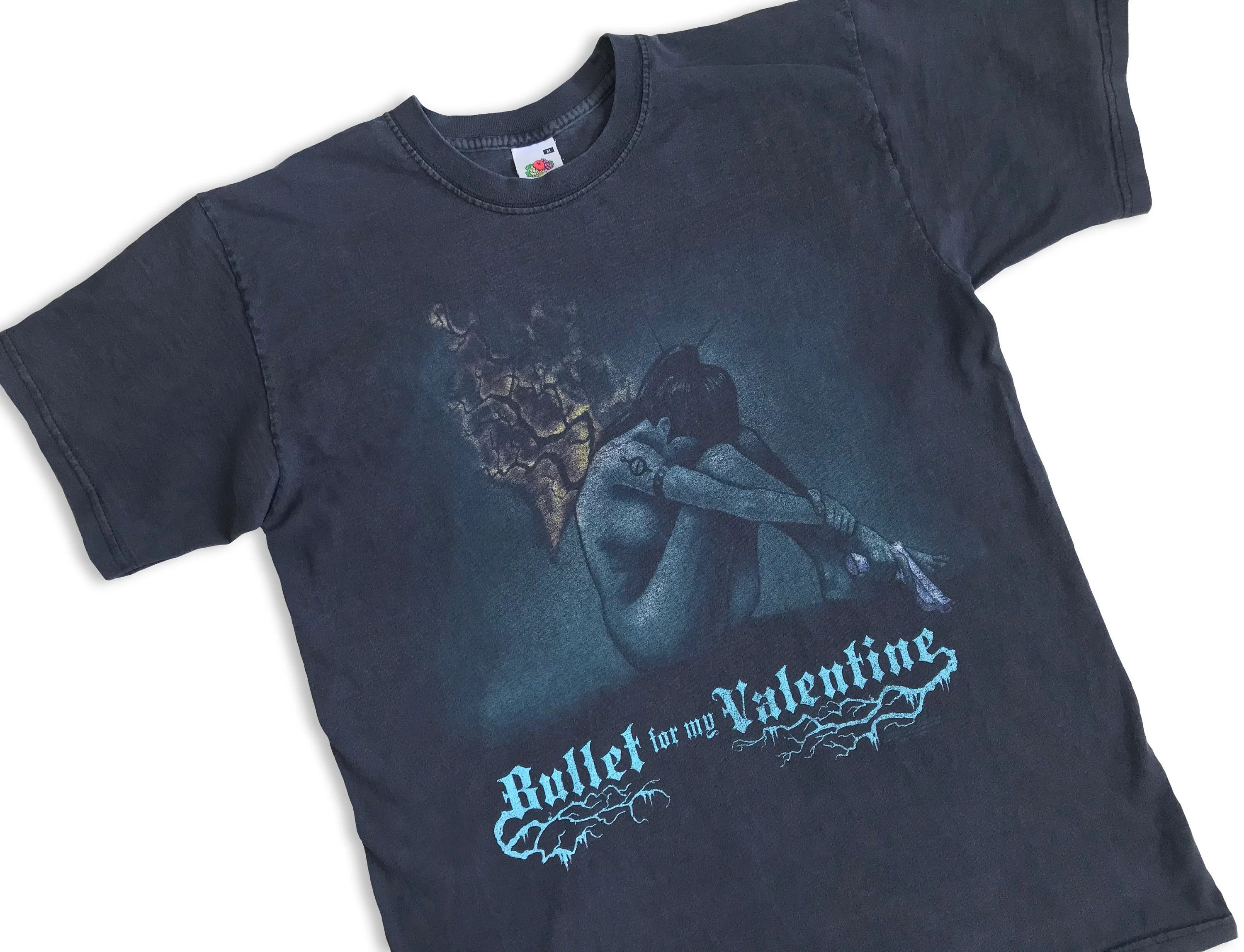 Fruit Of The Loom Vintage Y2K Bullet For My Valentine T shirt Rock Band Tee Size US M / EU 48-50 / 2 - 7 Thumbnail