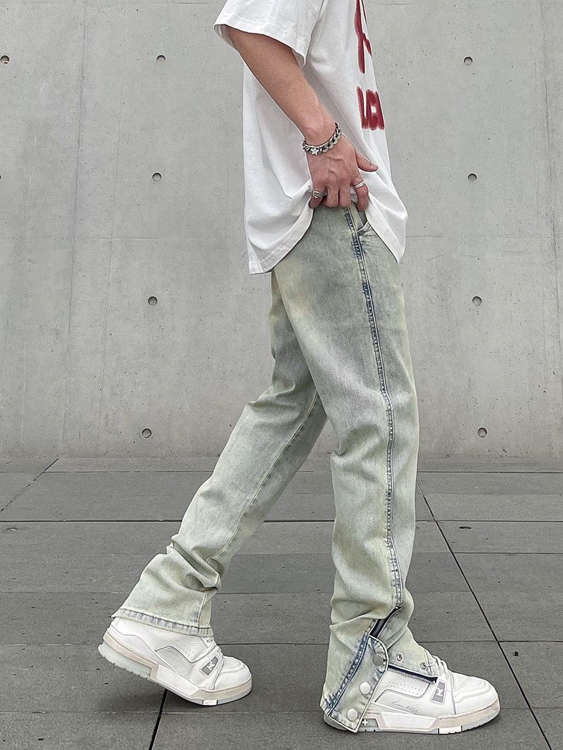 Japanese Brand × Jean Loose casual zipper jeans Size US 30 / EU 46 - 2 Thumbnail