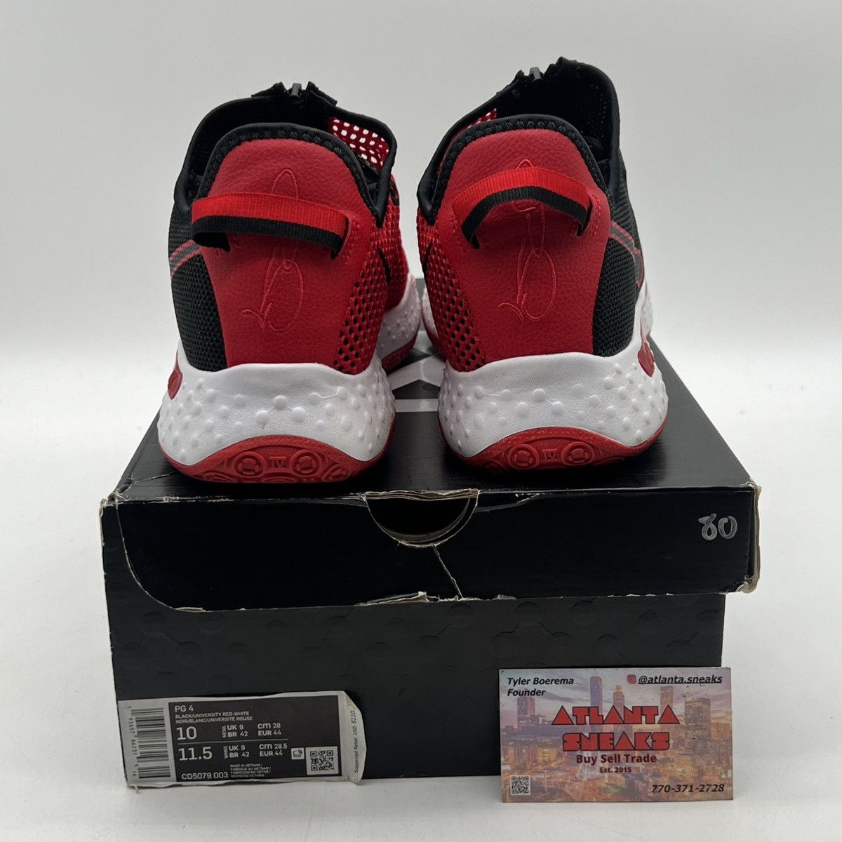 Nike Pg 4 bred Size US 10 / EU 43 - 3 Thumbnail