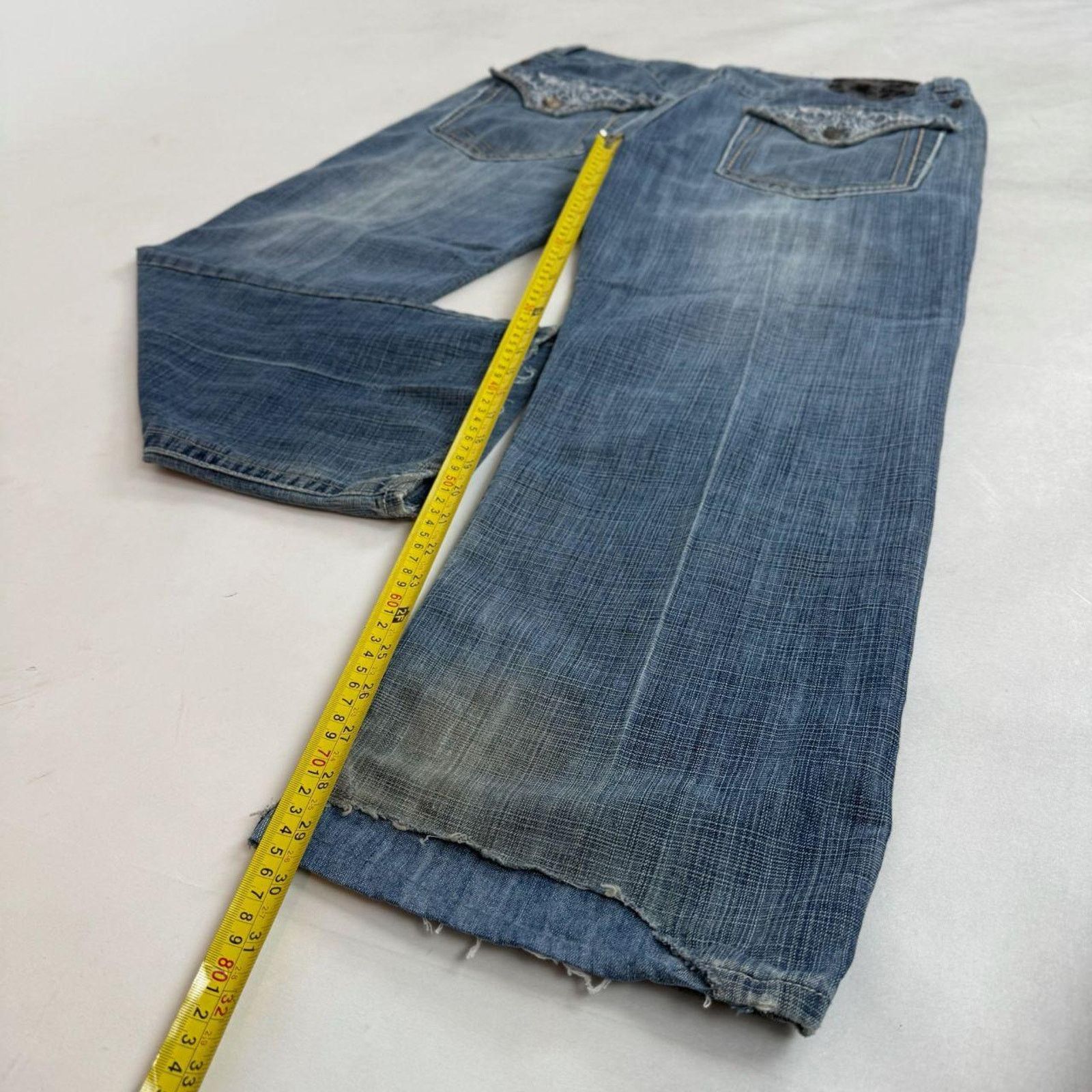 Japanese Brand × Le Grande Bleu (L.G.B.) × Vintage Vintage y2k grunge skater baggy wide leg faded archive jeans Size US 36 / EU 52 - 3 Thumbnail