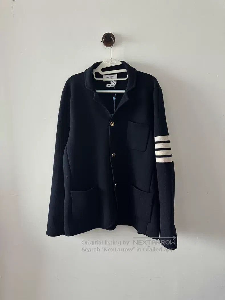 Thom Browne Thom Browne Wool Knit Jacket Size US XL / EU 56 / 4 - 1 Thumbnail