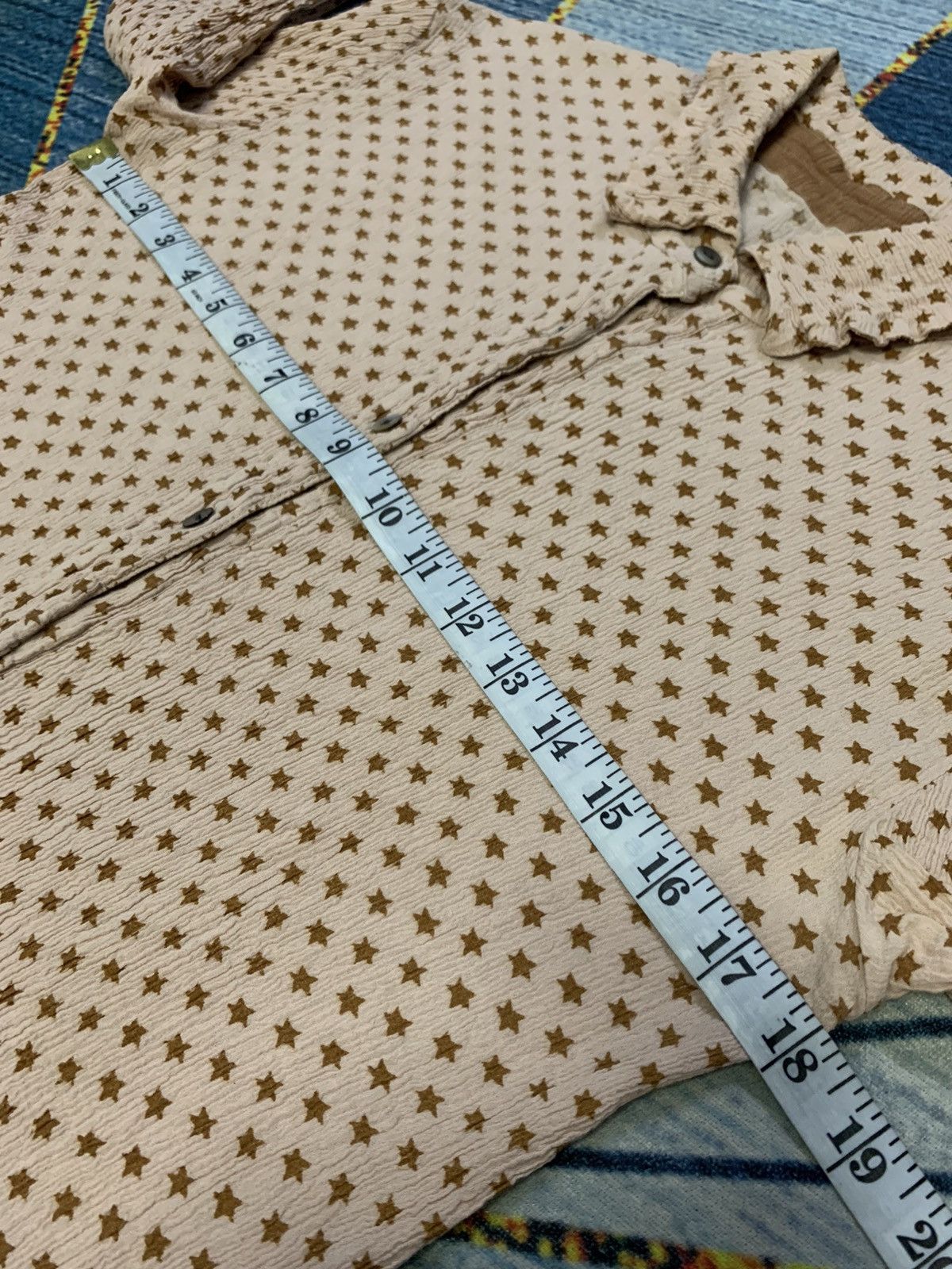 Issey Miyake TSUMORI CHISATO By Issey Miyake Crepe Pleated Star Button Up Size M / US 6-8 / IT 42-44 - 8 Thumbnail