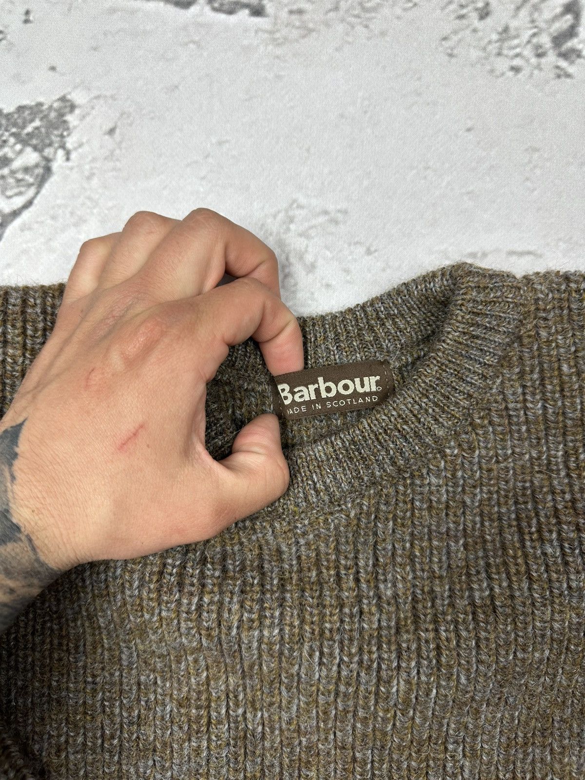 Barbour Vintage Barbour Wool Sweater Size US XXL / EU 58 / 5 - 4 Thumbnail