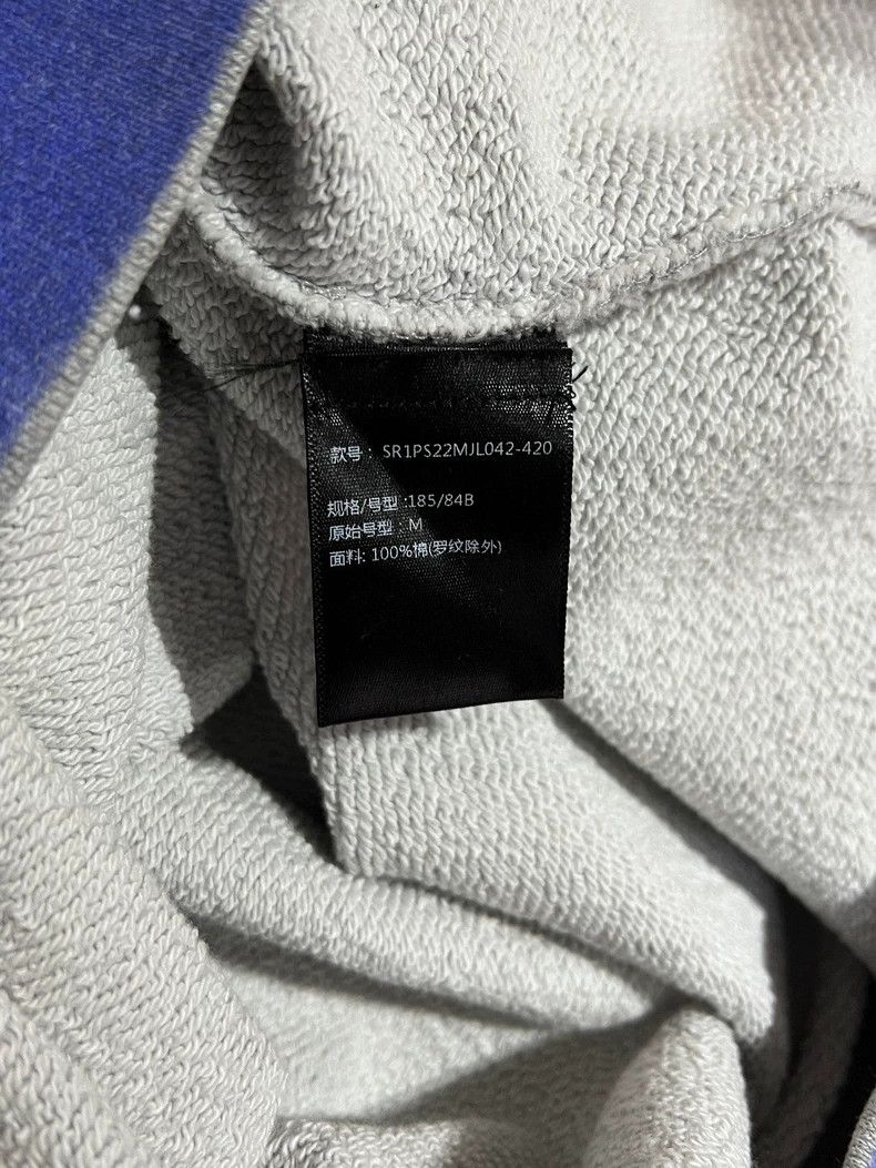 Amiri Amiri Blue logo embroidered cotton crewneck sweatshirt Size US M / EU 48-50 / 2 - 7 Thumbnail