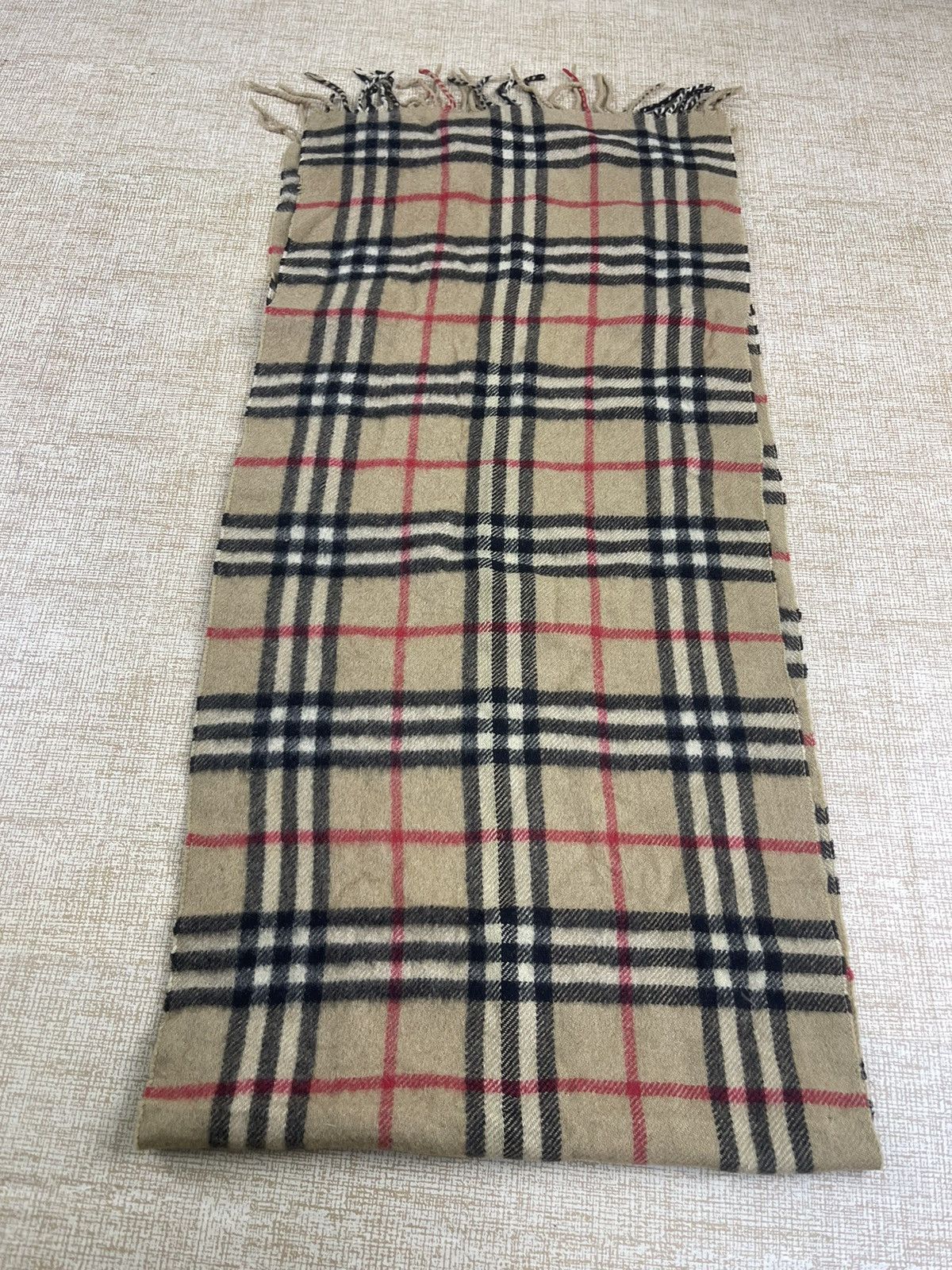 Burberry × Vintage Vintage Burberrys Cashmere Scarf / Muffler / Neckwear Size ONE SIZE - 5 Thumbnail