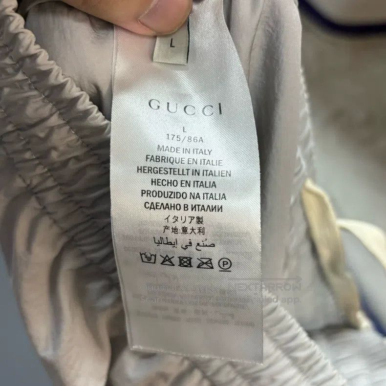 Gucci Gucci Size L Knitted sweatpants decorated with striped webb Size US 31 - 5 Thumbnail