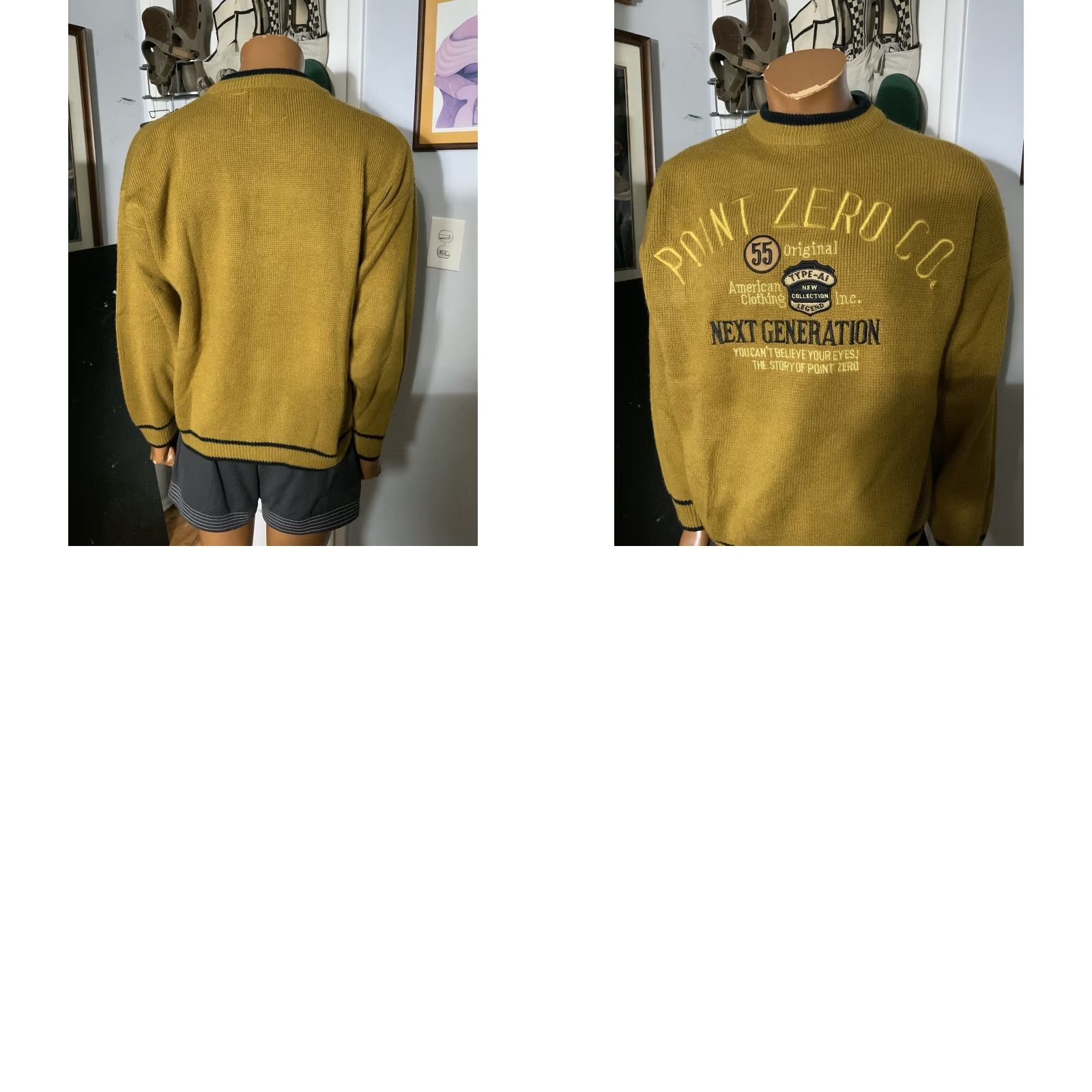 Vintage VINTAGE Point Zero Next Generation Classic Knit Pullover Crewneck Sweater L Mens Size Sz. L Size US L / EU 52-54 / 3 - 8 Thumbnail