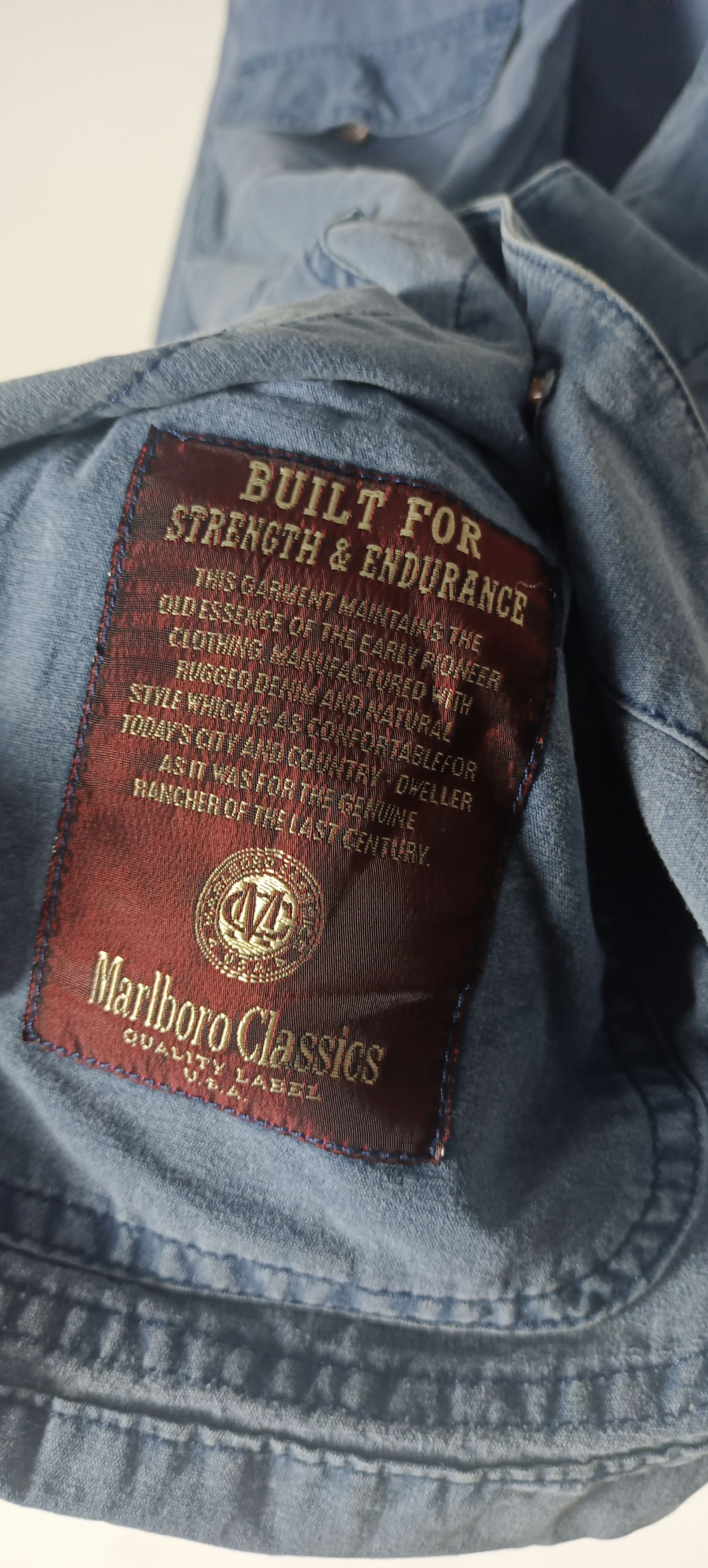 Marlboro Classics × Vintage Vintage🔥Marlboro Classics Workwear Denim Jacket Size US M / EU 48-50 / 2 - 10 Thumbnail