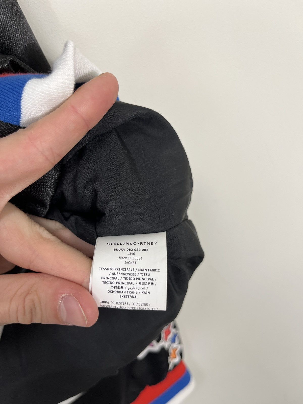 Other Stella McCartney Women’s Big Logo Black Luxury Bomber Jacket Size XS / US 0-2 / IT 36-38 - 17 Thumbnail