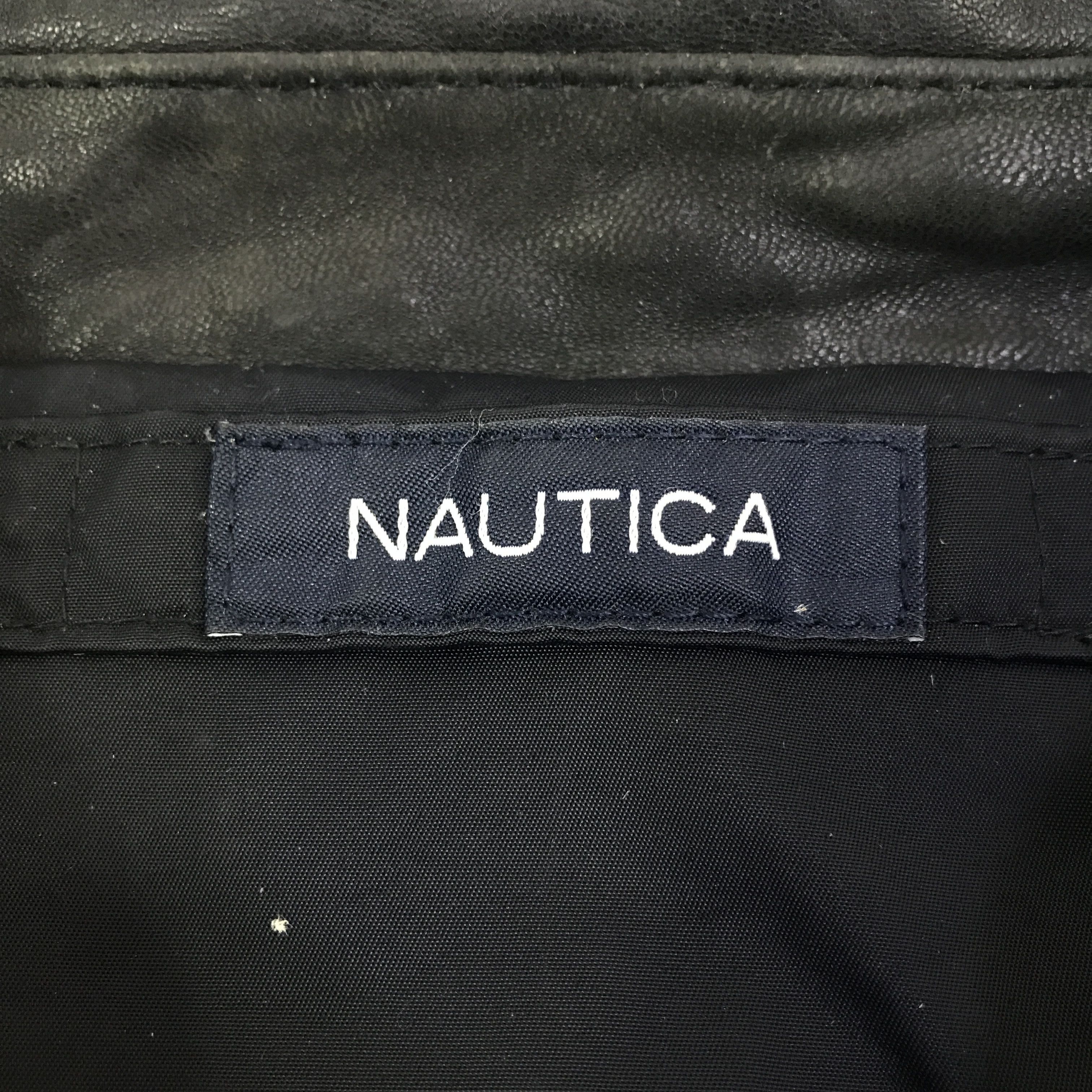 Nautica nautica black leather jacket K115B17 Size US L / EU 52-54 / 3 - 13 Thumbnail