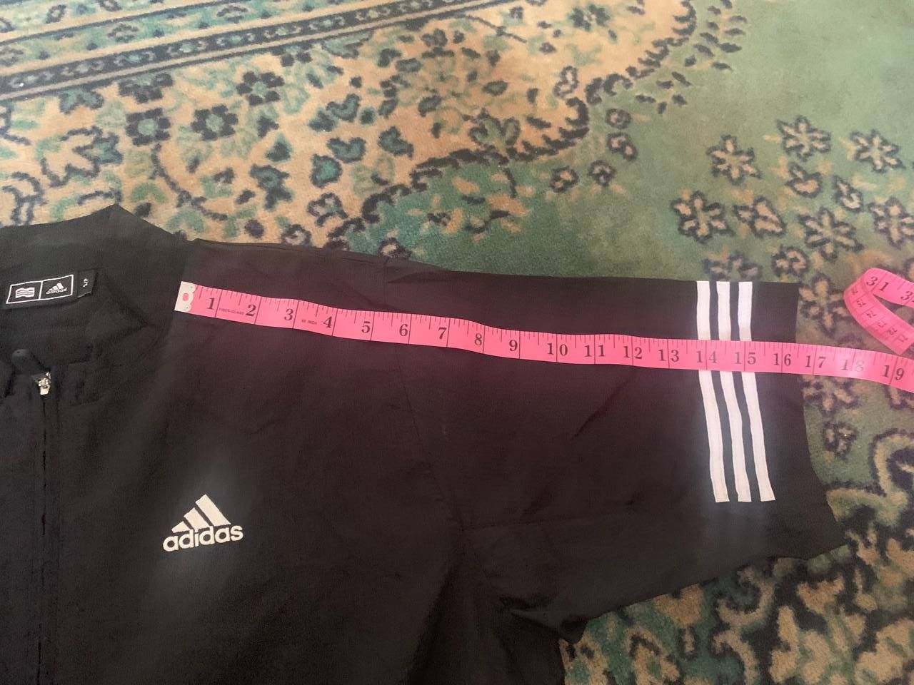 Adidas Adidas Vintage Windbreaker Black Half Zip Rare Size US L / EU 52-54 / 3 - 4 Thumbnail