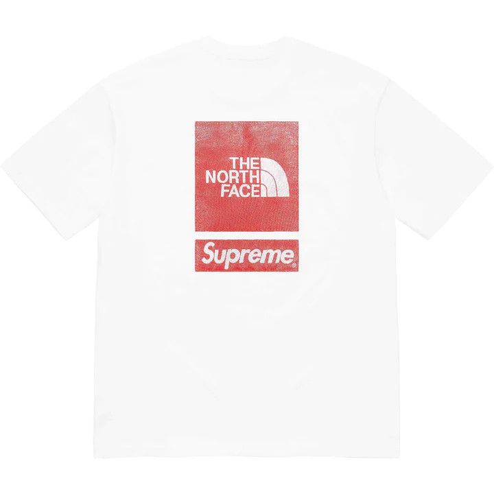 image of Supreme x The North Face Tee/top in White, Men's (Size Small)