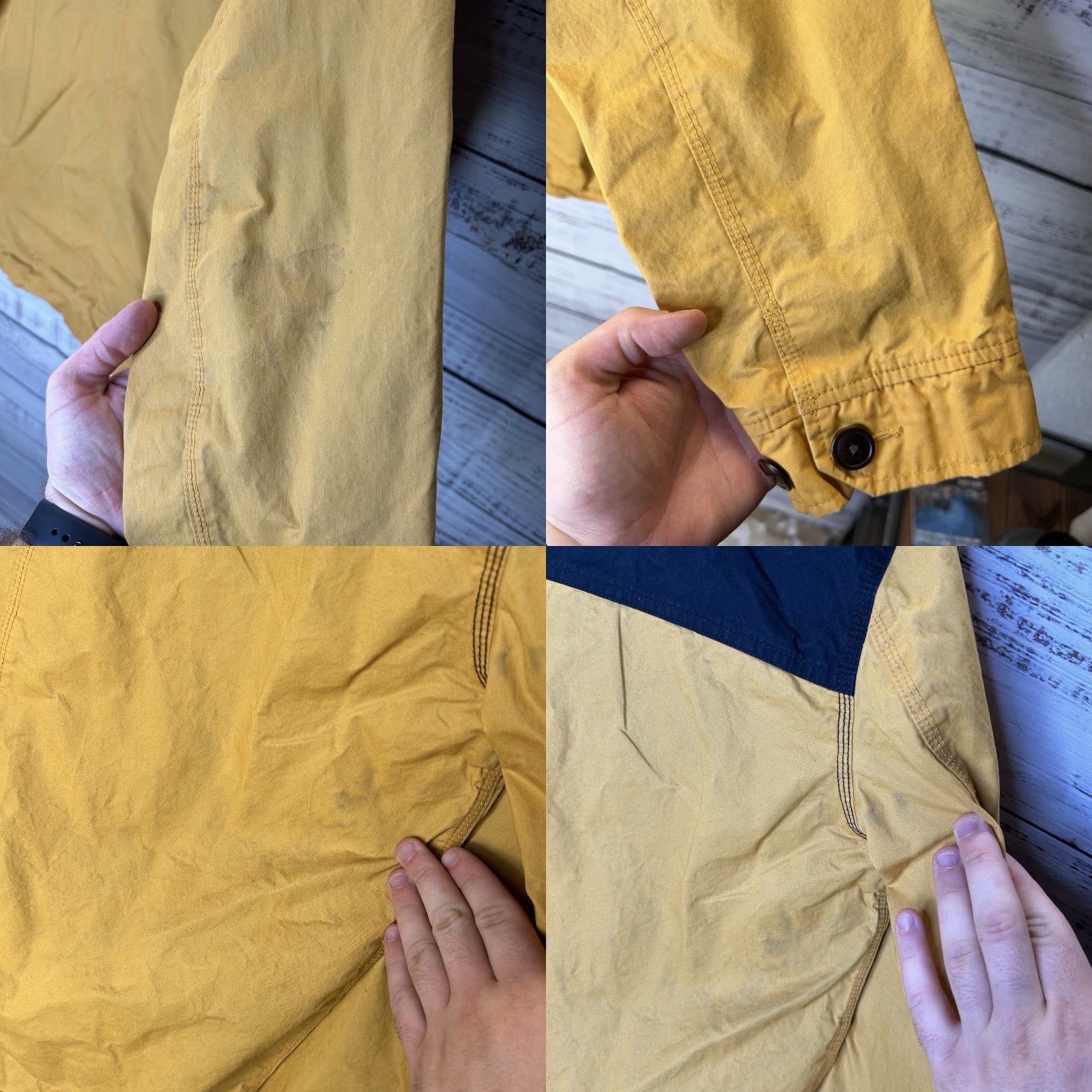 Carhartt Wip Carhartt WIP Work In Progress Clark Jacket Two Tone Corduroy Collar Fits Medium Jacket Mens Regular Corduroy Yellow Two Tone 90s? Size US M / EU 48-50 / 2 - 9 Thumbnail