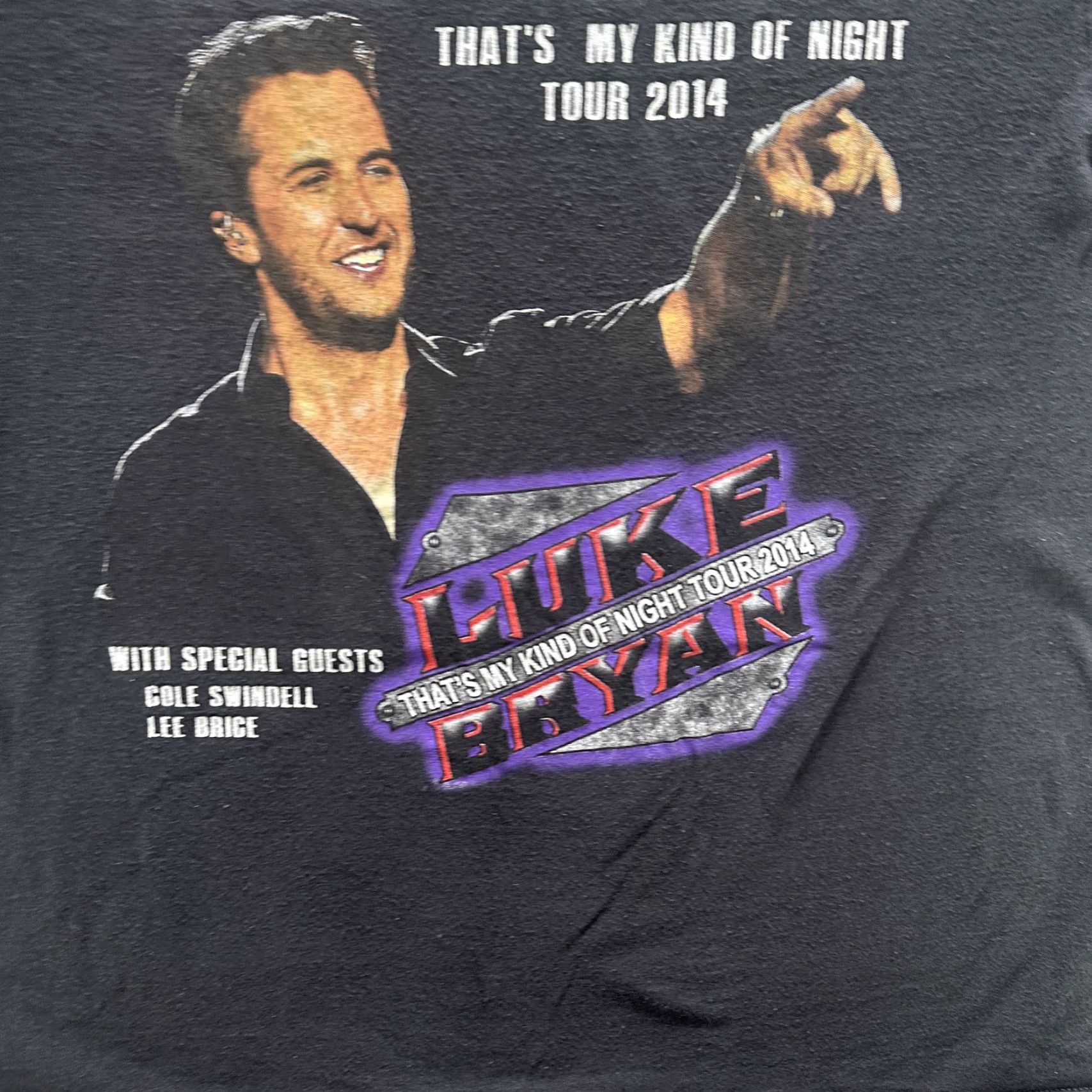 Delta Luke Bryan Shirt Black Mens Large 2014 Tour Country Concert Band Tee Delta Size US L / EU 52-54 / 3 - 4 Thumbnail
