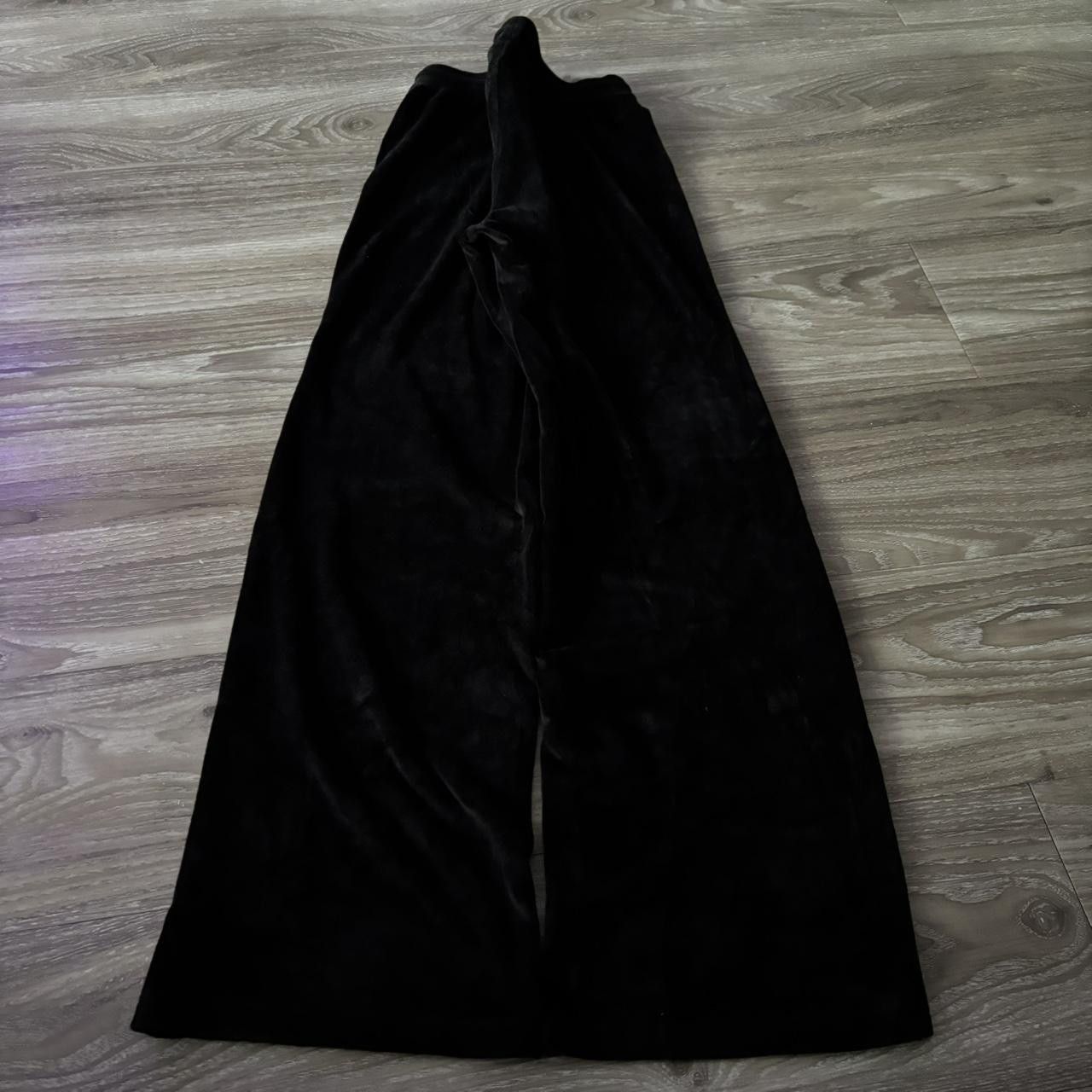 Victoria's Secret Vintage Y2K/2000s Black Velour NBA Chicago Bulls Sweatpants! Size S Size 26" / US 2 / IT 38 - 6 Thumbnail