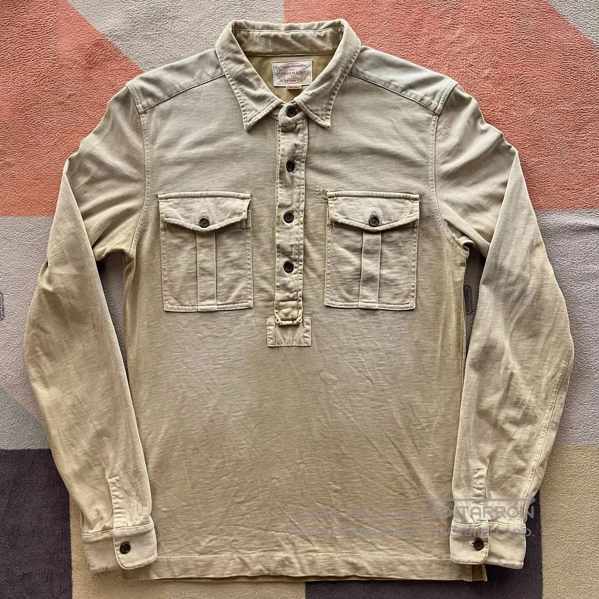 RRL Ralph Lauren RRL Military Style Knit Shirt. Size US S / EU 44-46 / 1 - 1 Thumbnail