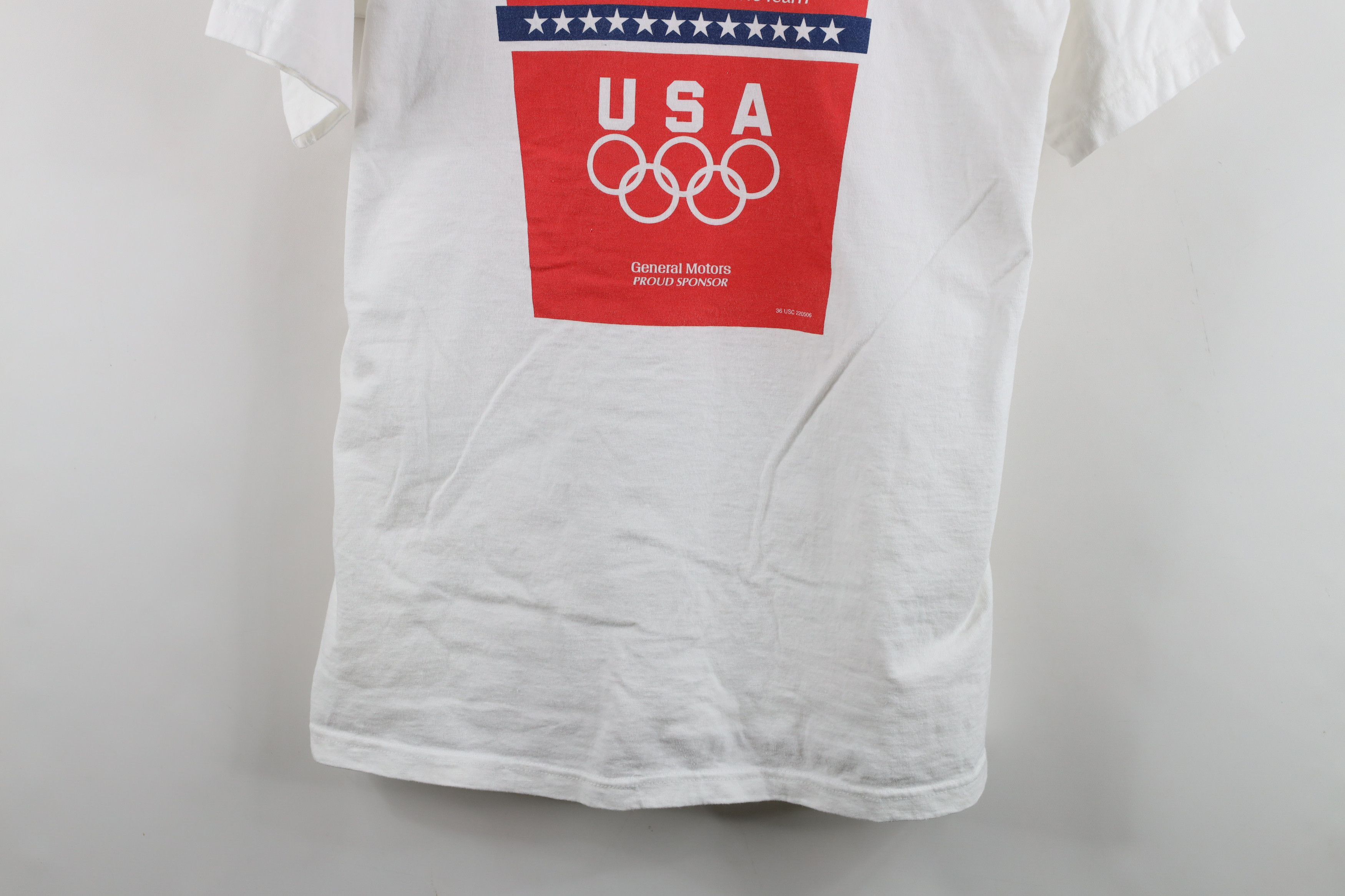 Vintage Vintage Union Made USA Olympics Team T-Shirt White USA Size US L / EU 52-54 / 3 - 3 Thumbnail