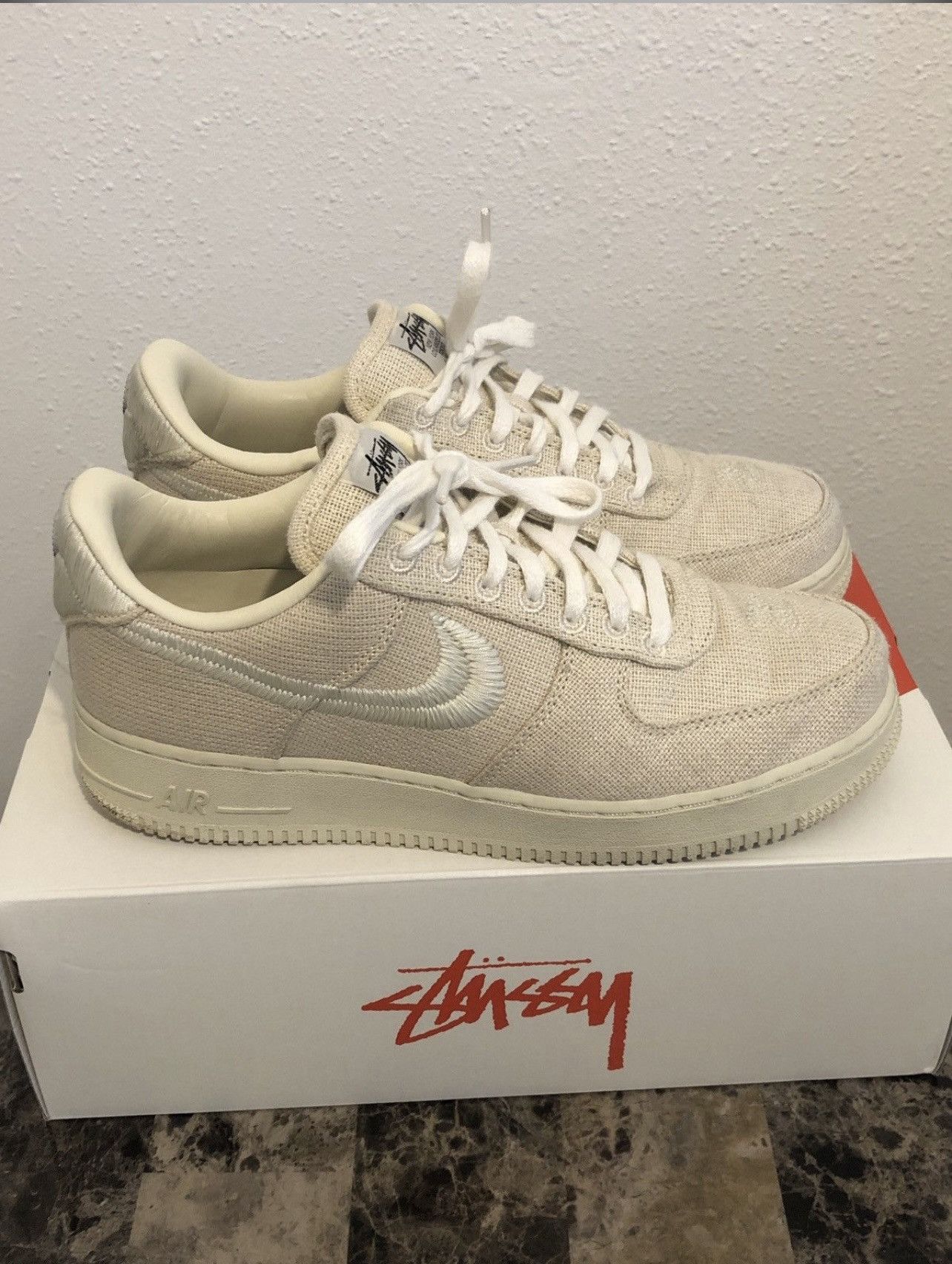 Nike × Stussy Nike X Stussy Air Force One Low Top Size US 8 / EU 41 - 1 Thumbnail