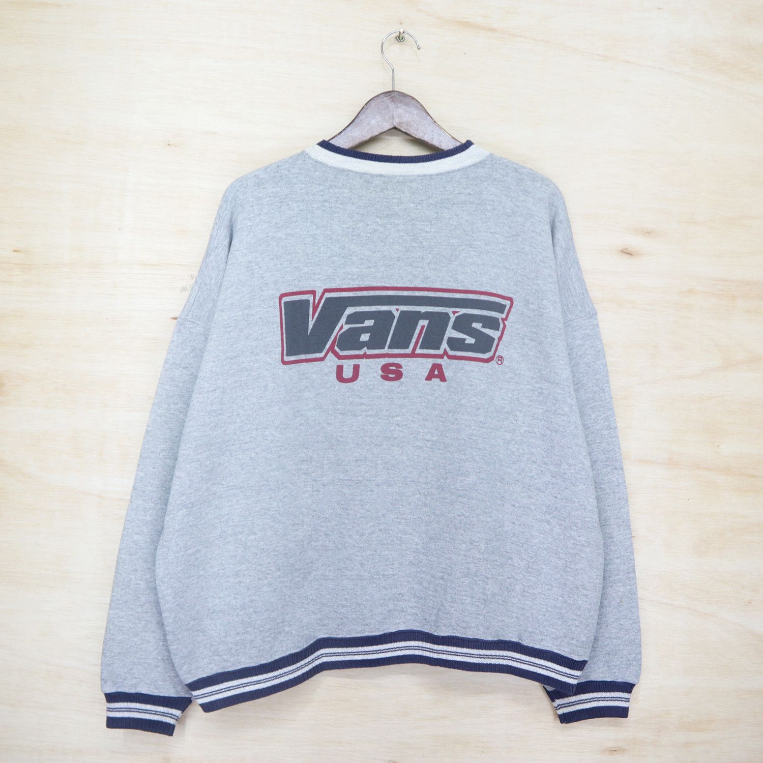 Vintage VANS USA Skateboard Sweater Sweatshirt Pullover Jumper
