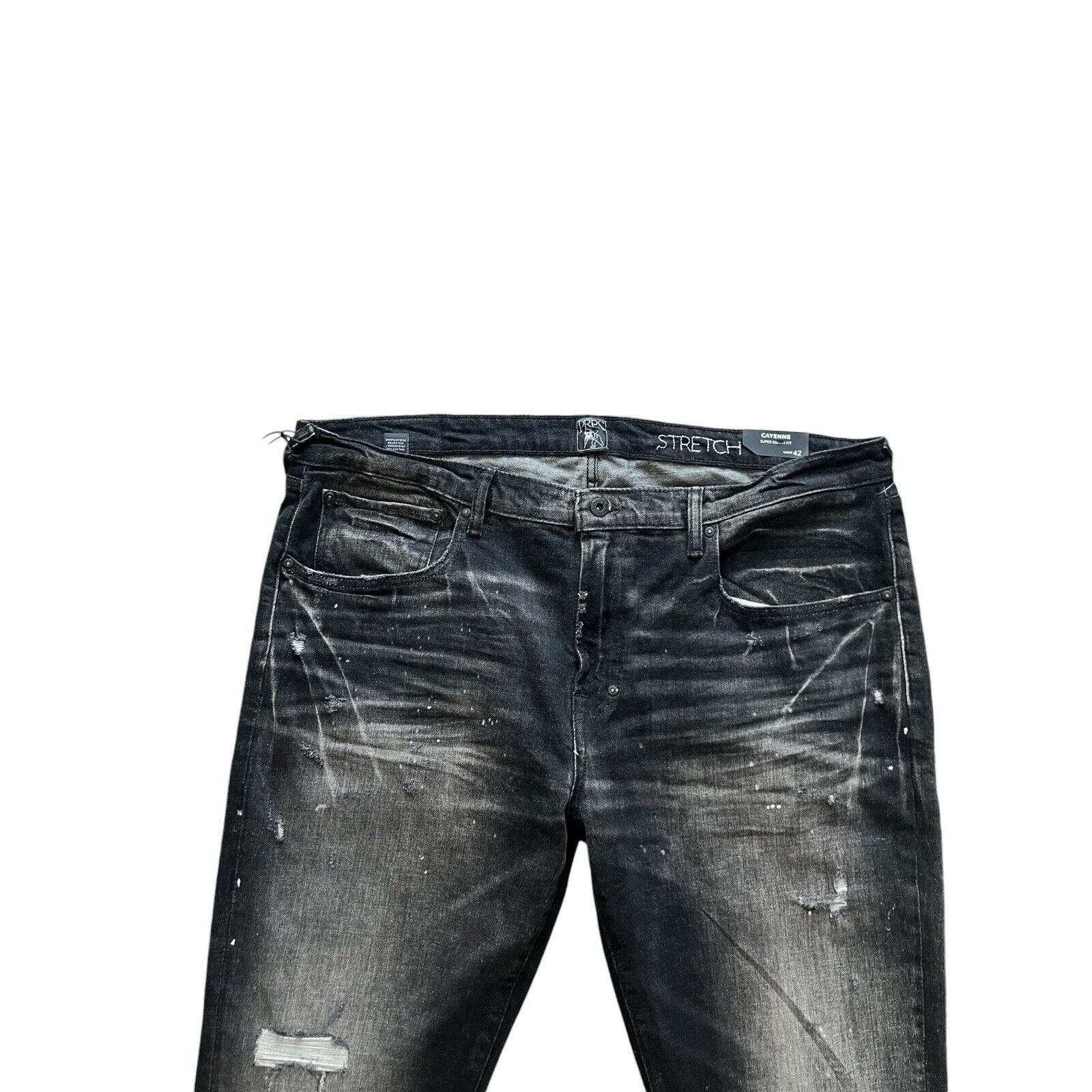 Prps PRPS Cayenne Super Skinny Fit Men's Jeans Black Size 42/32 Size US 42 / EU 58 - 2 Thumbnail