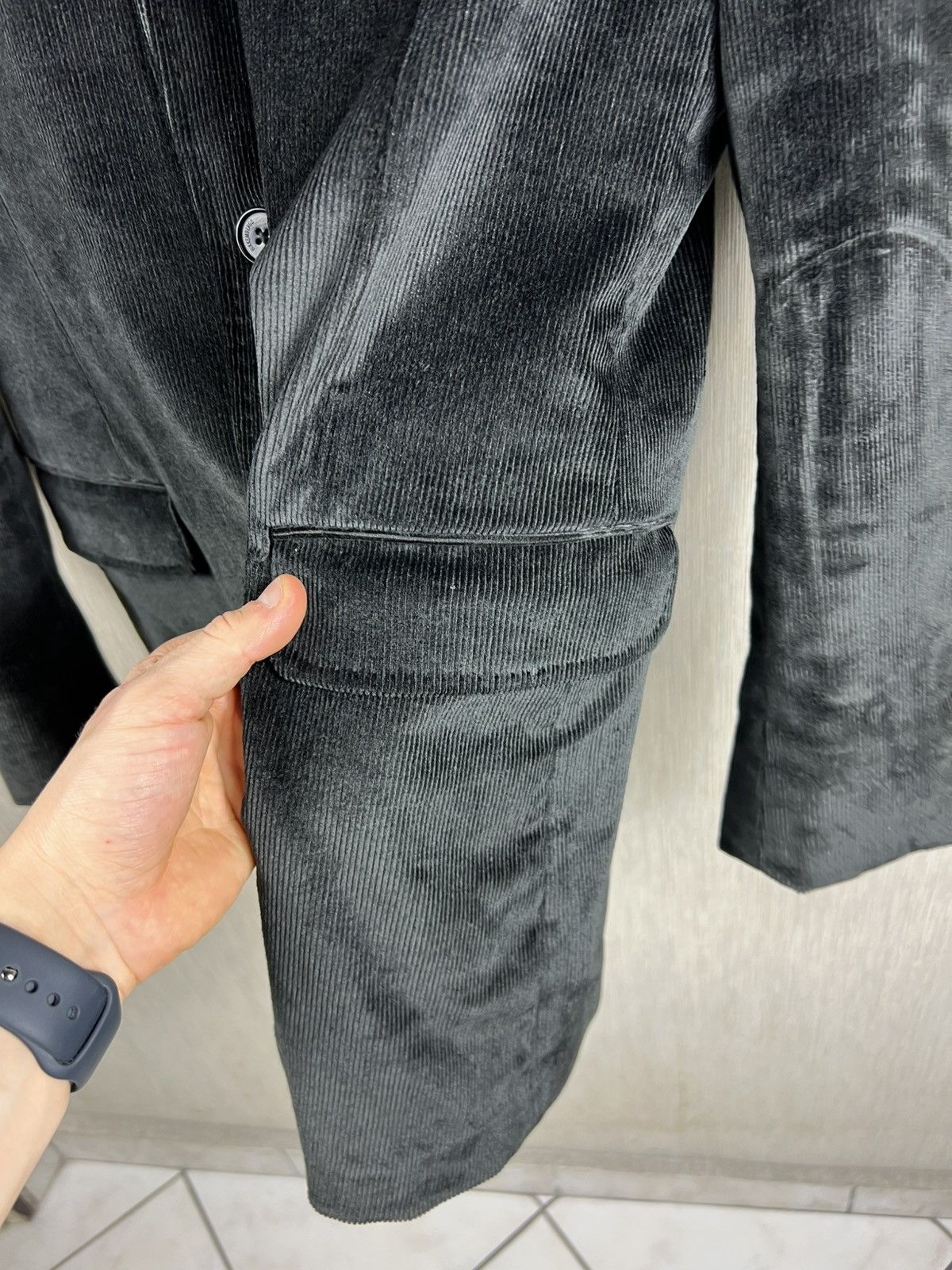 Dirk Bikkembergs Archive Dirk Bikkembergs corduroy black blazer jacket pocket Size US L / EU 52-54 / 3 - 9 Thumbnail