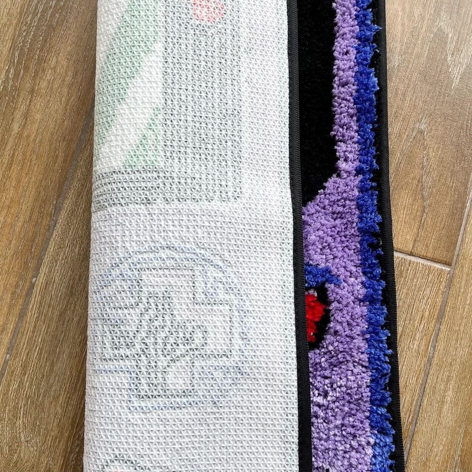 Japanese Brand × Vintage Purple Games Console Tufted carpet 90cm x 60cm Size ONE SIZE - 6 Thumbnail