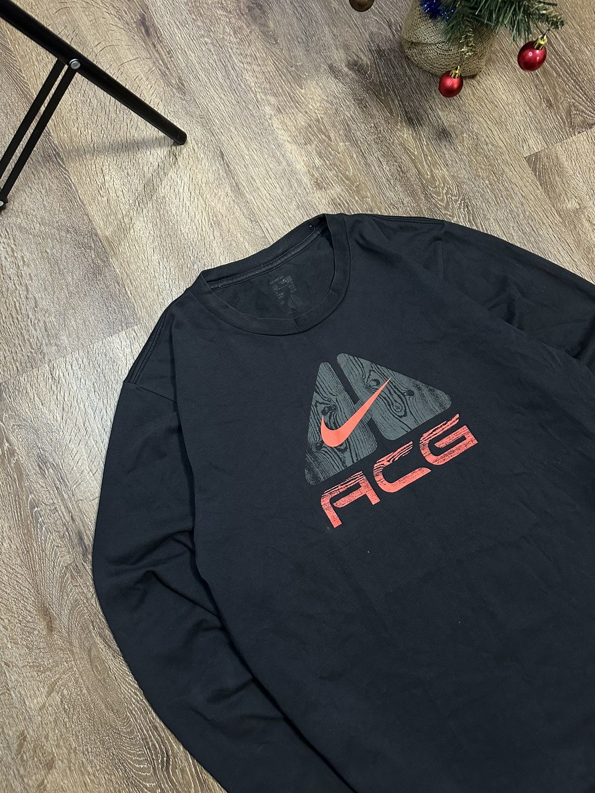 Nike × Nike ACG × Vintage Nike ACG Vintage Long Sleeve Big Logo Size US XL / EU 56 / 4 - 2 Thumbnail