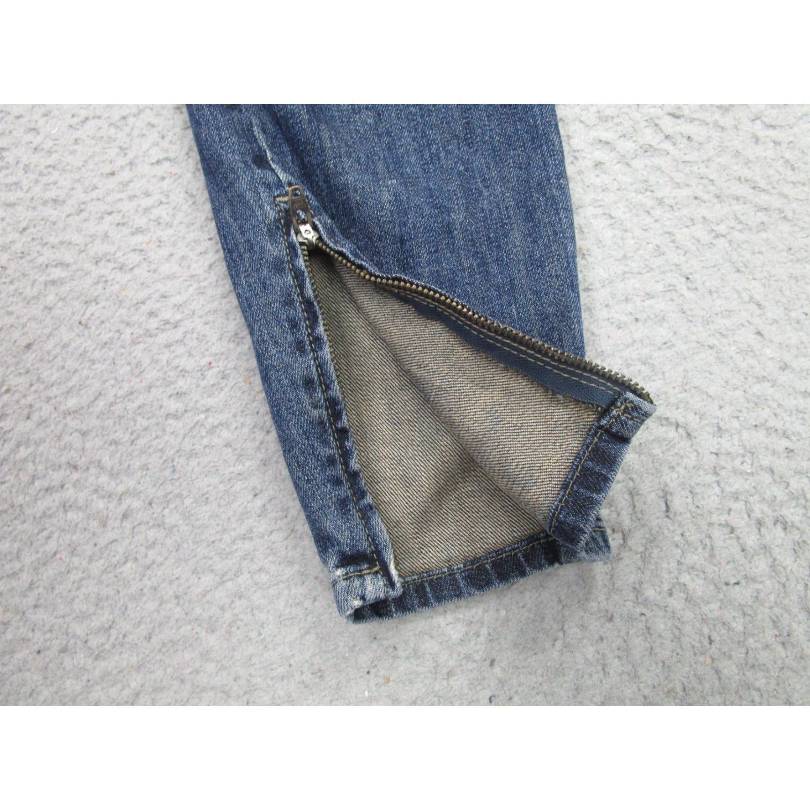Ksubi Ksubi Jeans Womens 24 Blue Spray On Horizon Destroy Skinny Ankle Zip Size 42" / US 20 - 3 Thumbnail