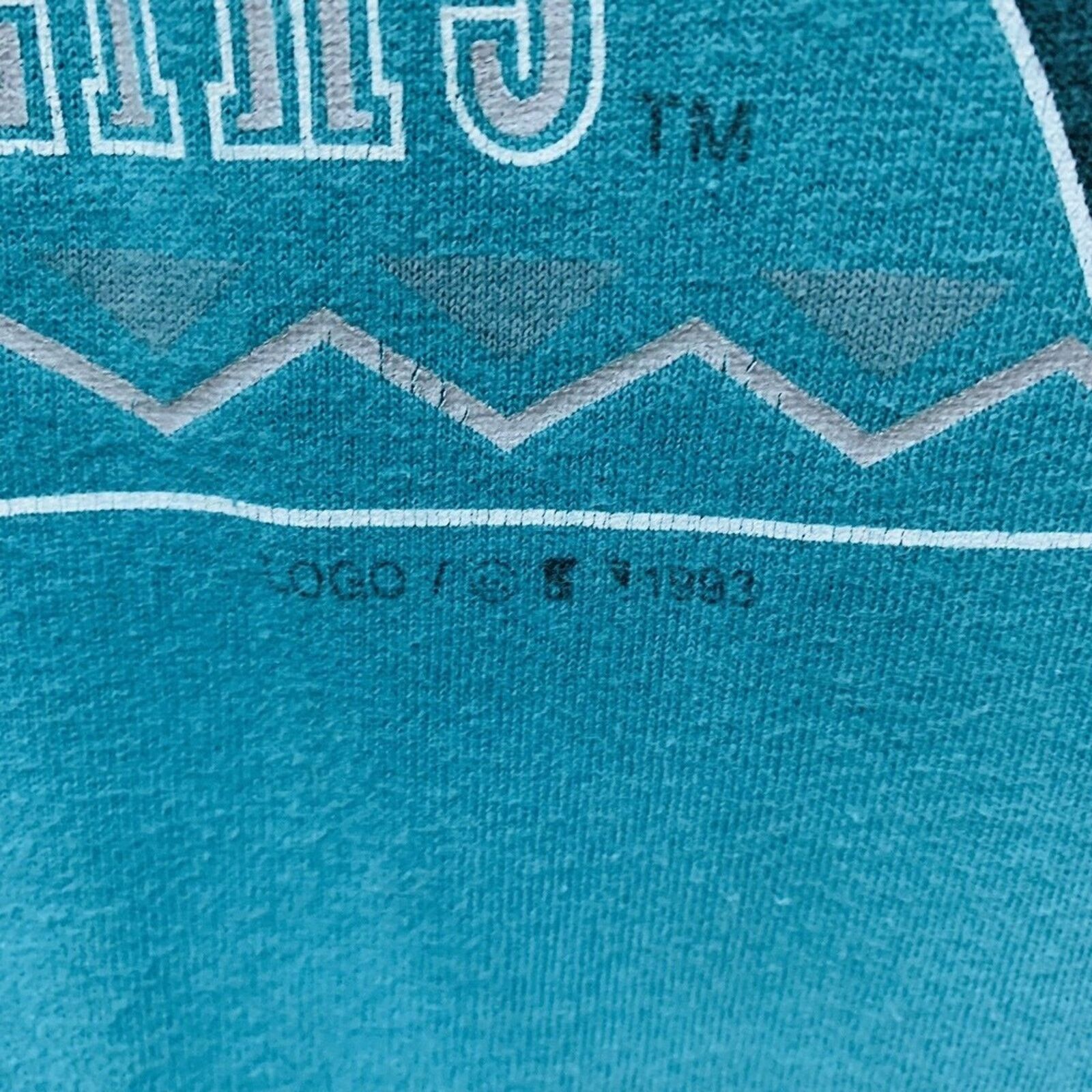 Logo 7 Vtg 90s Logo 7 Florida Marlins Shirt Single Stitch Made USA Size US XL / EU 56 / 4 - 3 Thumbnail