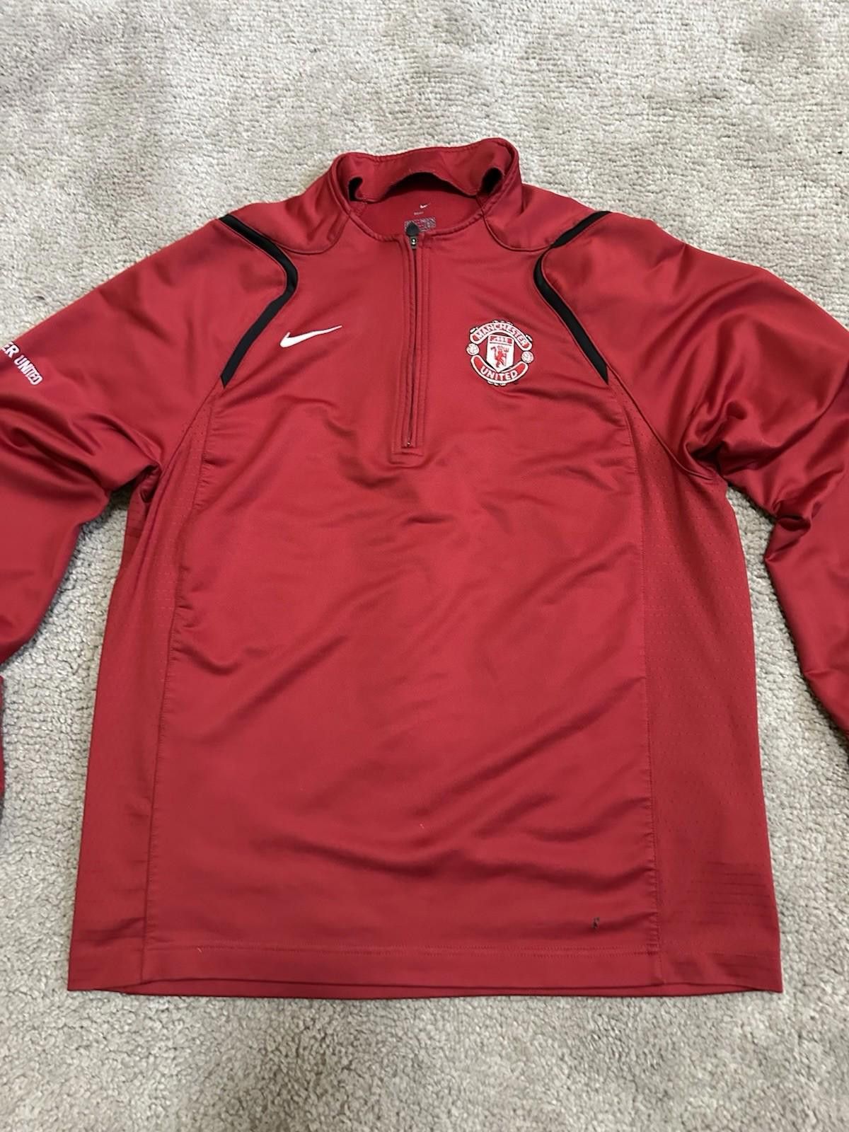 Nike 2006-07 Manchester United Nike 1/4 Football SoccerDrill Top Size US M / EU 48-50 / 2 - 3 Thumbnail