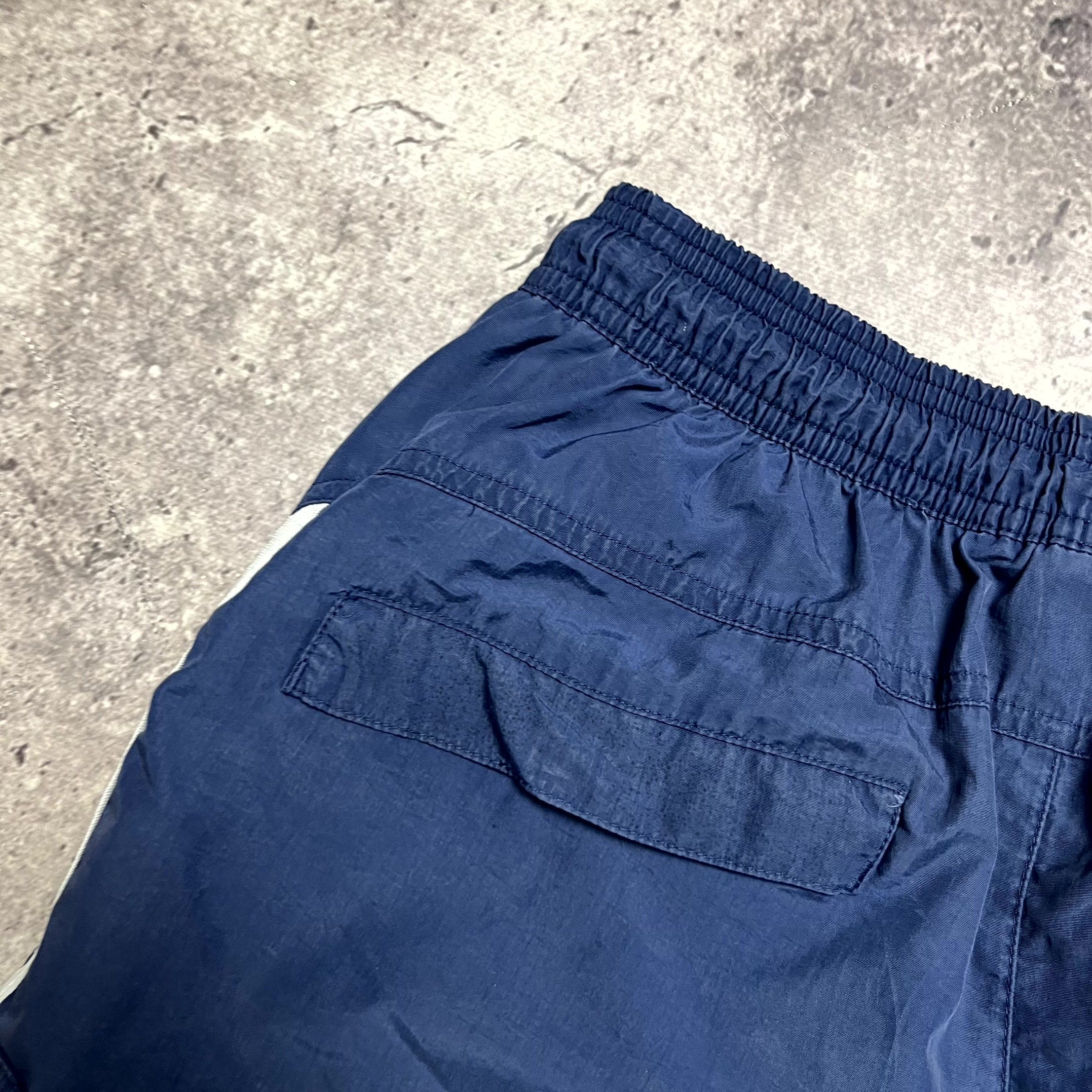 Adidas Y2K Adidas Navy Blue Shorts Striped Cargo Pocket Size S Size US 31 - 6 Thumbnail