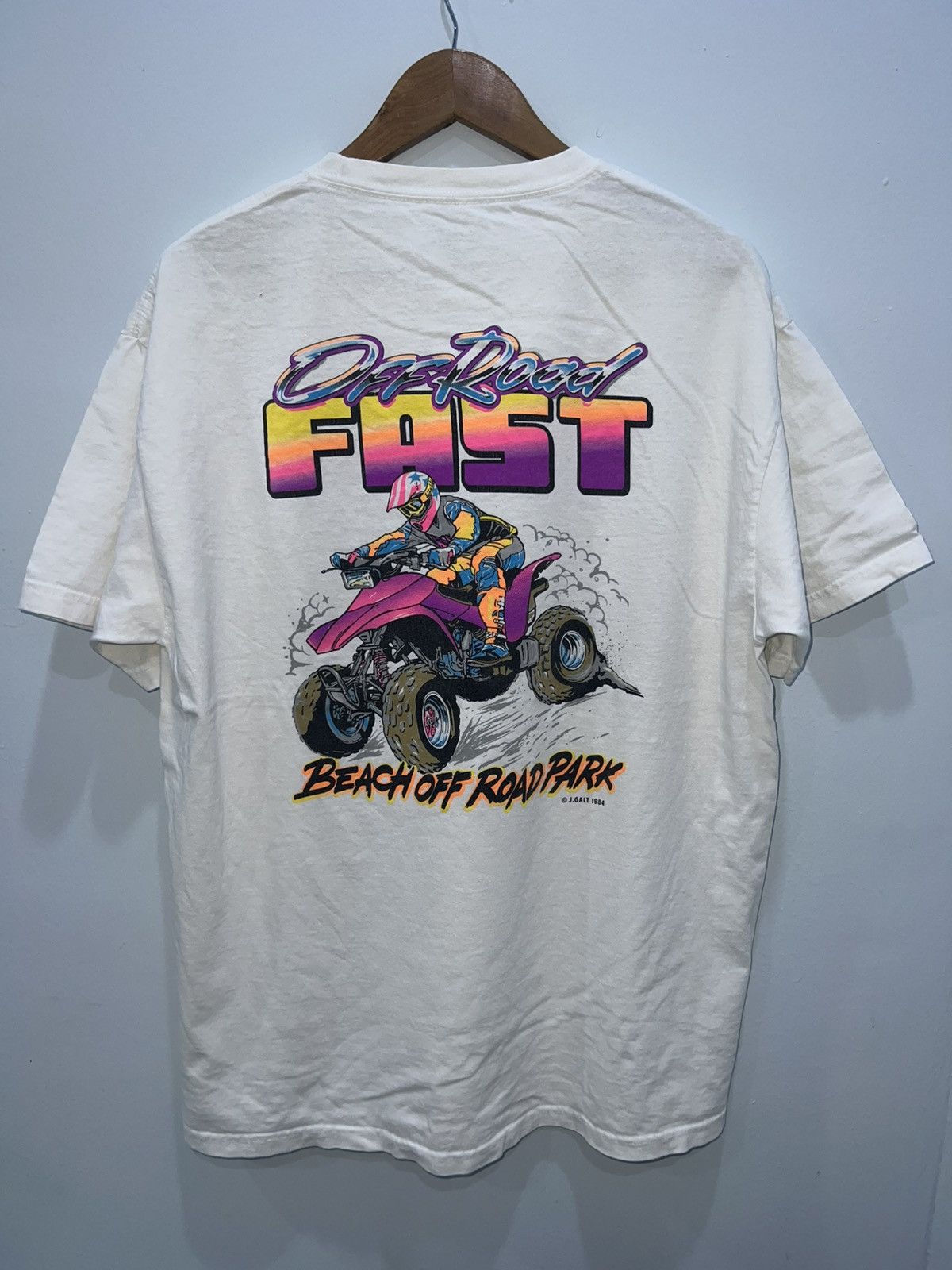 Other Brandy Melville Rita Off Road Fast Oversized Graphic Tee Size US L / EU 52-54 / 3 - 1 Thumbnail