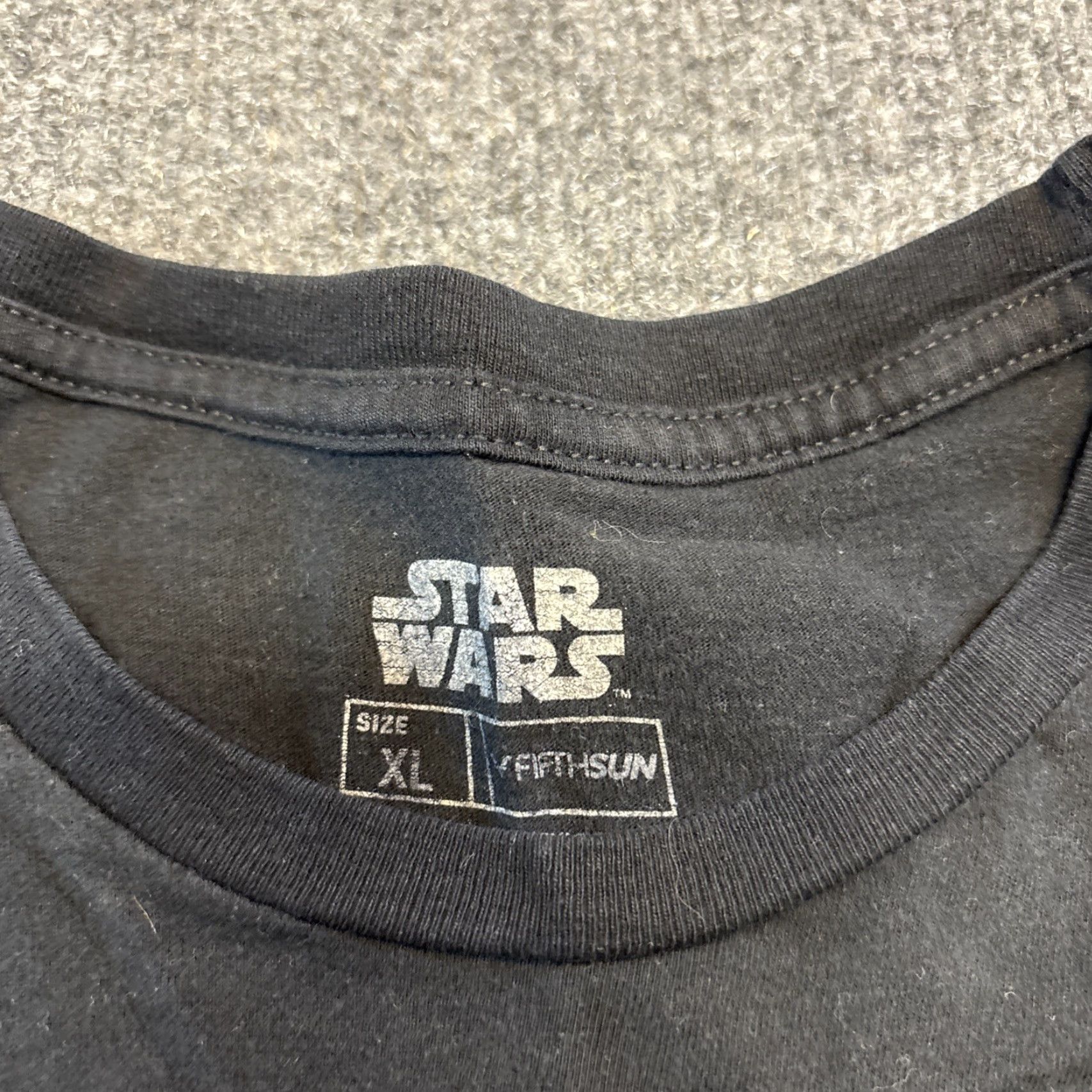 Star Wars Star Wars T-Shirt XL Black Crew Neck Short Sleeve Graphic Tee Empire Strikes Back Return Jedi Force Men Size US XL / EU 56 / 4 - 3 Thumbnail