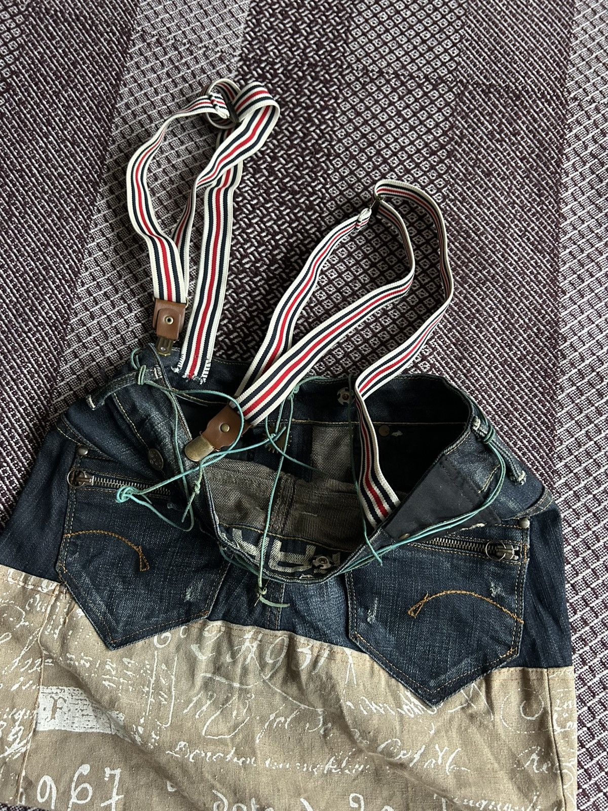 G-Star Vintage G-Star Raw Denim Bags Women Hand Made Skirt Japanese Size ONE SIZE - 5 Thumbnail