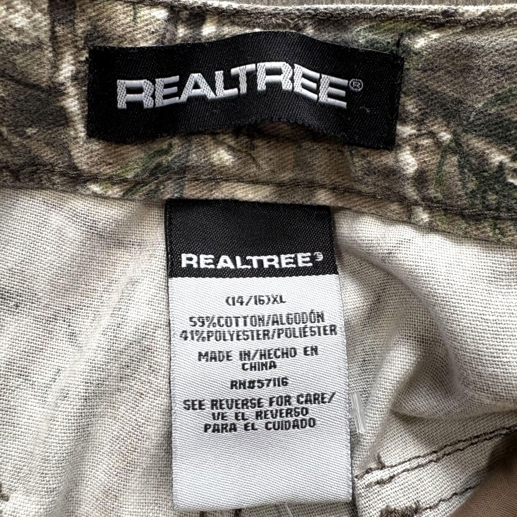 Realtree Vintage Realtree Camo Camouflage Cargo Pants 28x28 Brown Twill Hunting Pockets Size 28" / US 6 / IT 42 - 4 Thumbnail