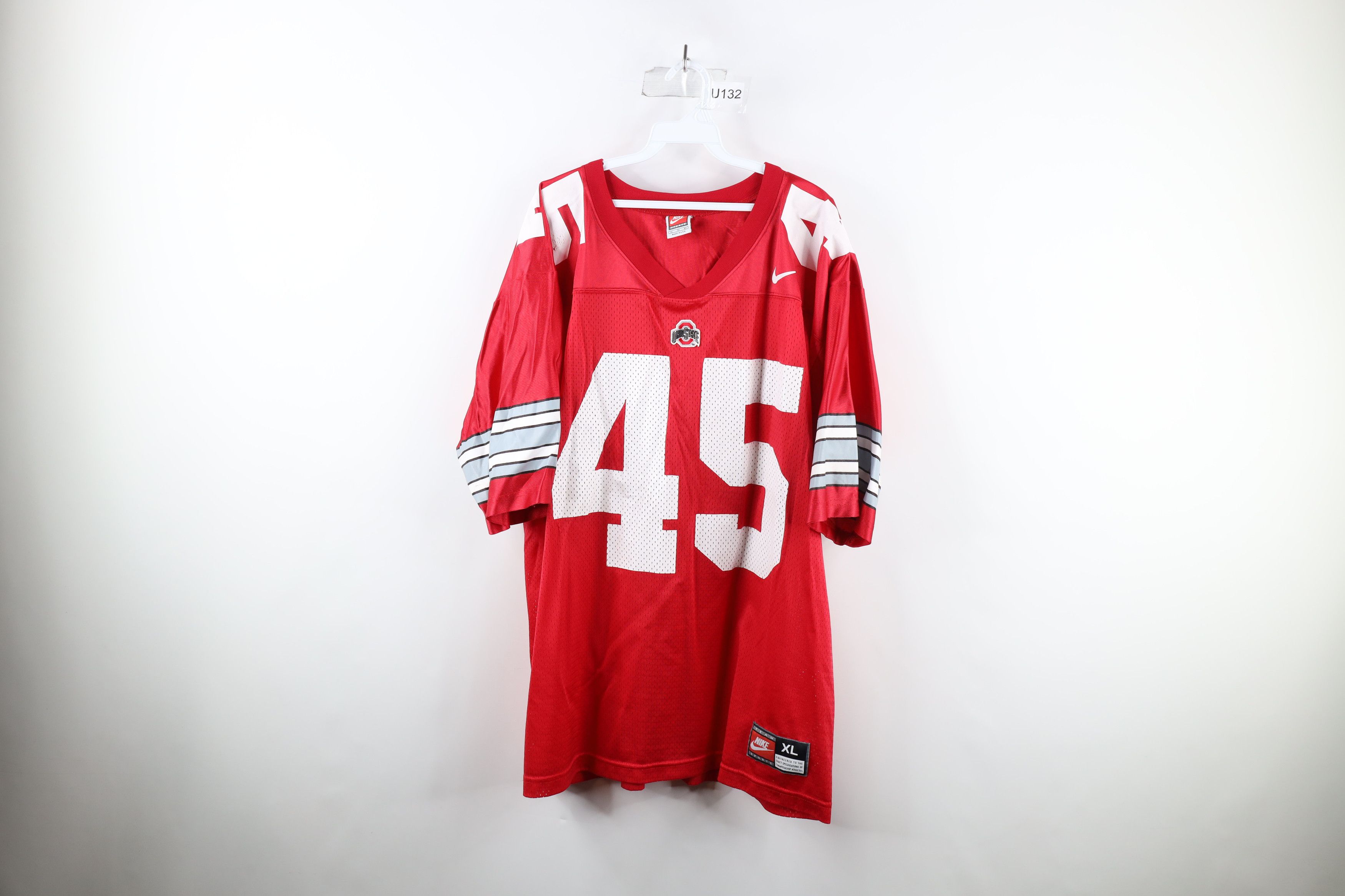 image of 90's Nike State University Football Jersey Red Usa, Men's (Size XL)