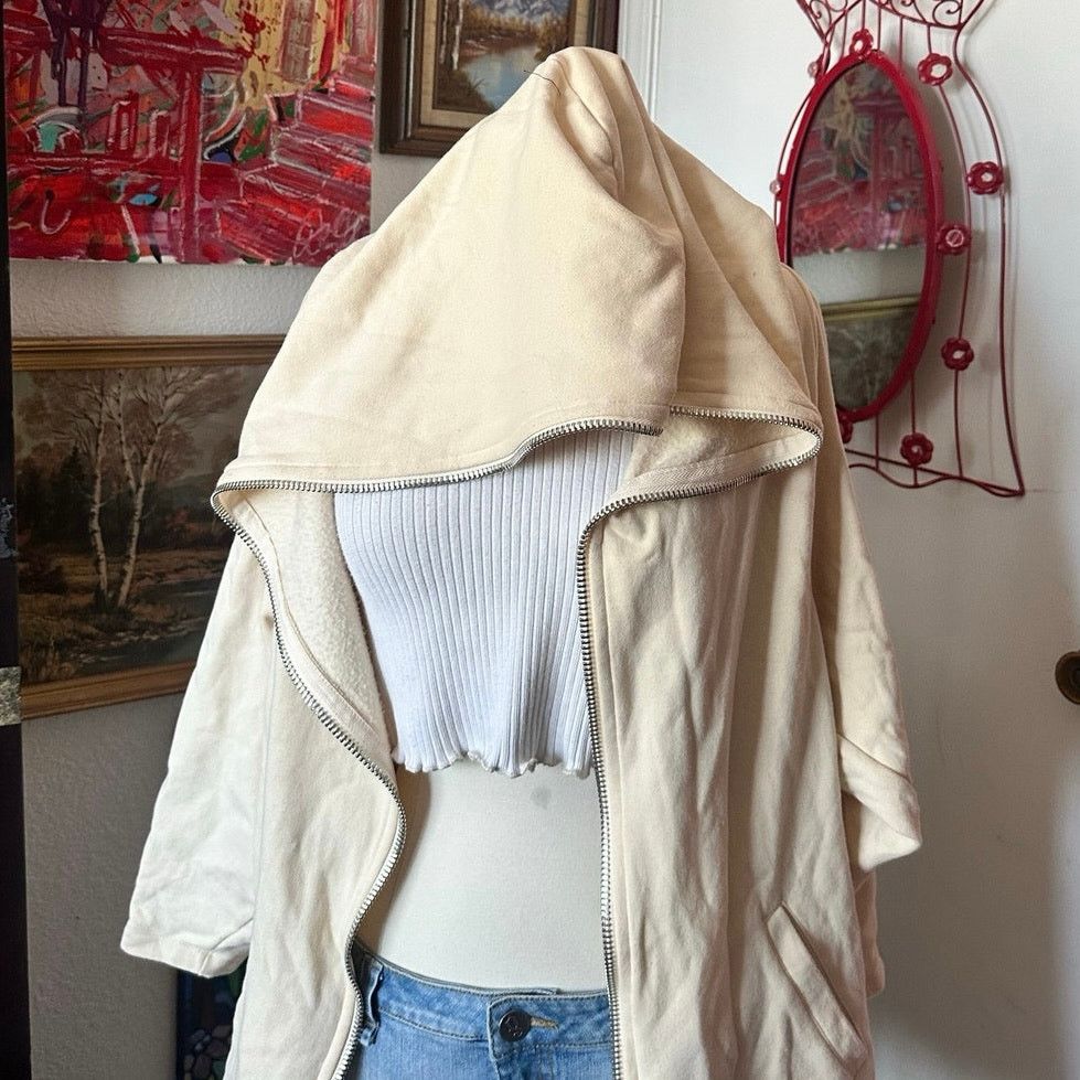Forever 21 forever 21 full zip long yellow hoodie jacket Size S / US 4 / IT 40 - 3 Thumbnail