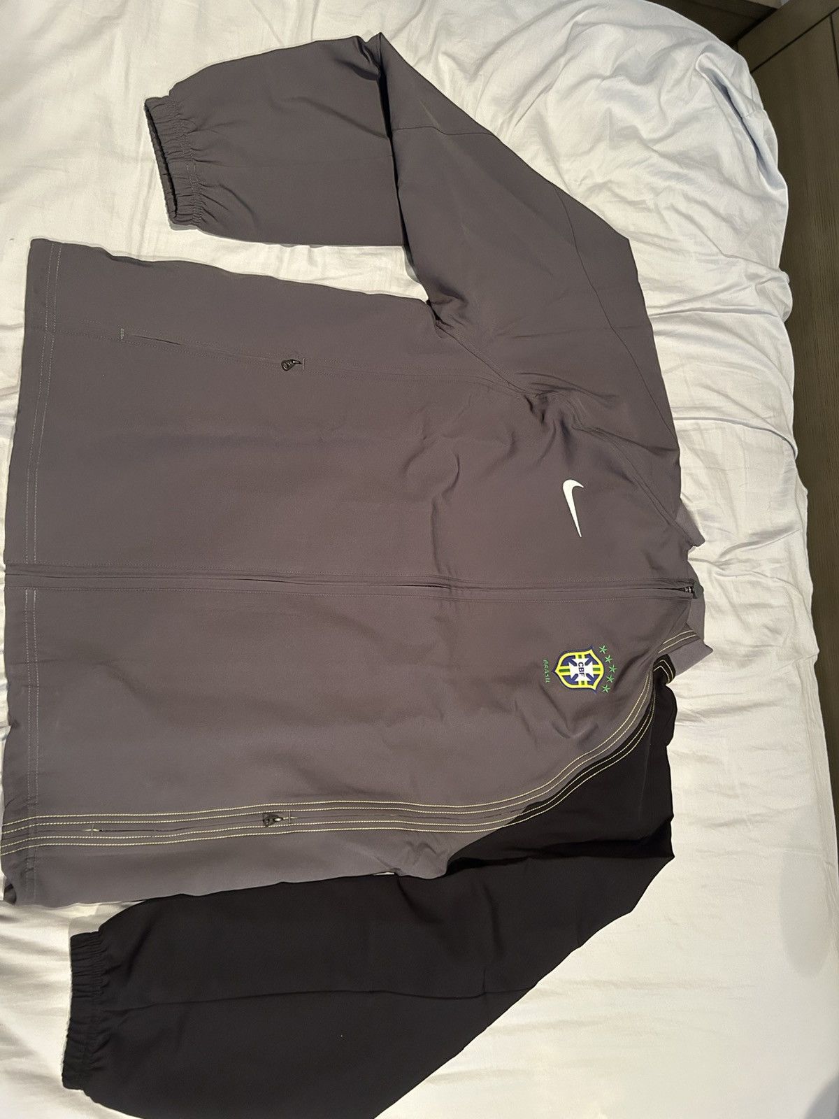 Nike Nike Total 90 Brazil Reissue Replica Soccer Track Jacket Size US M / EU 48-50 / 2 - 1 Thumbnail